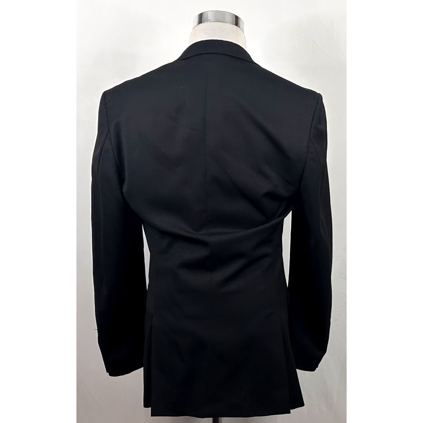 Bar III Bar III Suit Black 38L 34x32 Two Button Flat Front 100% Wool Lined Double Vented Mens Size 34R - 5 Thumbnail