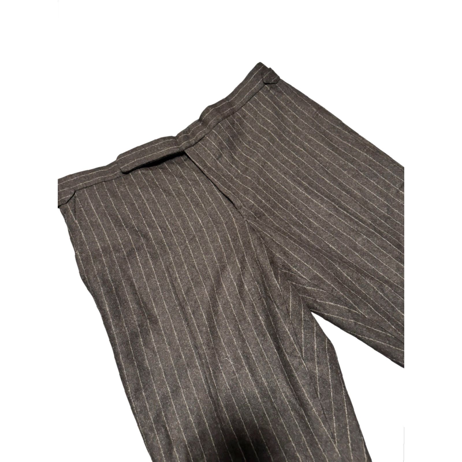 Ralph Lauren Purple Label Ralph Lauren Purple Label Flat Front Dress Pants Side Tabs Wool Men's W32s/L27 Pants Dress Size US 32 / EU 48 - 3 Thumbnail