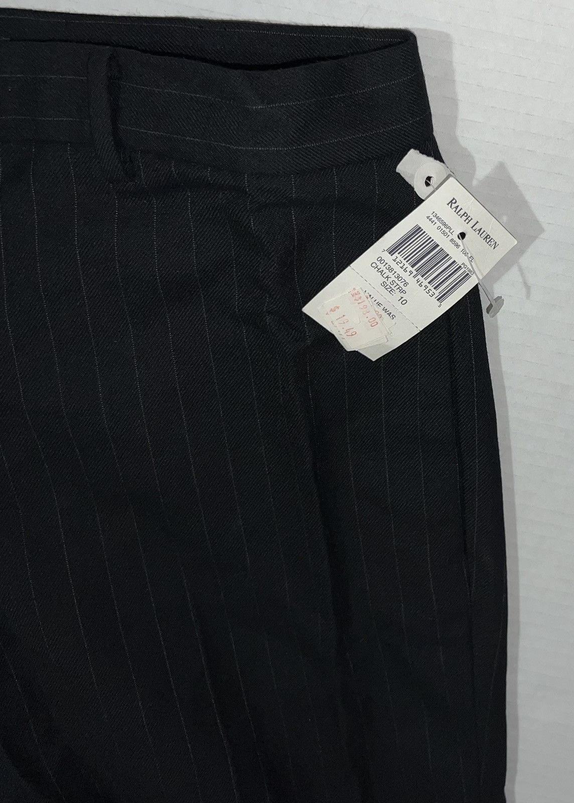 Ralph Lauren New Blue Label Ralph Lauren Wool Stripe Pants Back Buckle Size 32" / US 10 / IT 46 - 3 Thumbnail