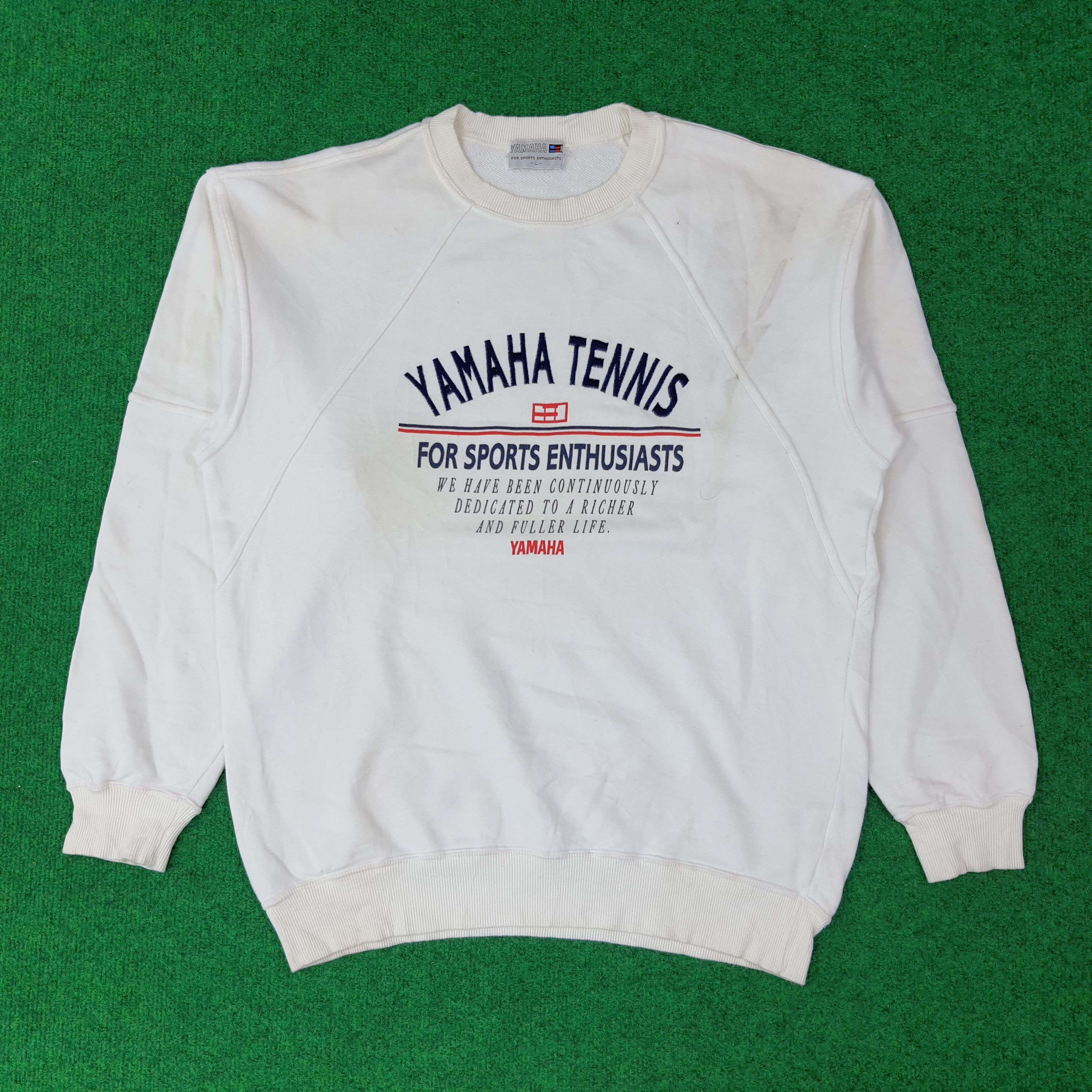Yamaha Vintage YAMAHA Tennis Sportswear Japan Sweatshirt C226N7 Size US M / EU 48-50 / 2 - 1 Thumbnail