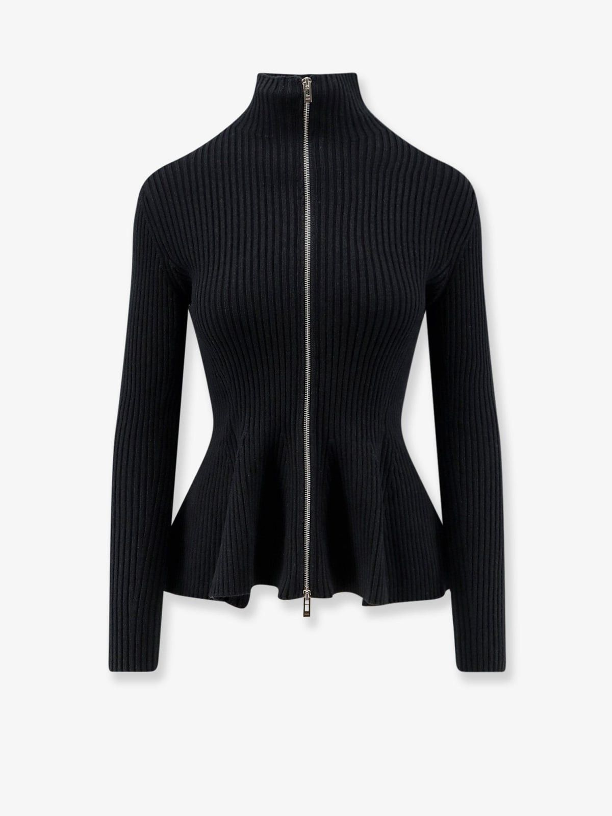Alaia Alaia Wool blend sweater with ribbed pattern (FR 38) Size S / US 4 / IT 40 - 1 Thumbnail