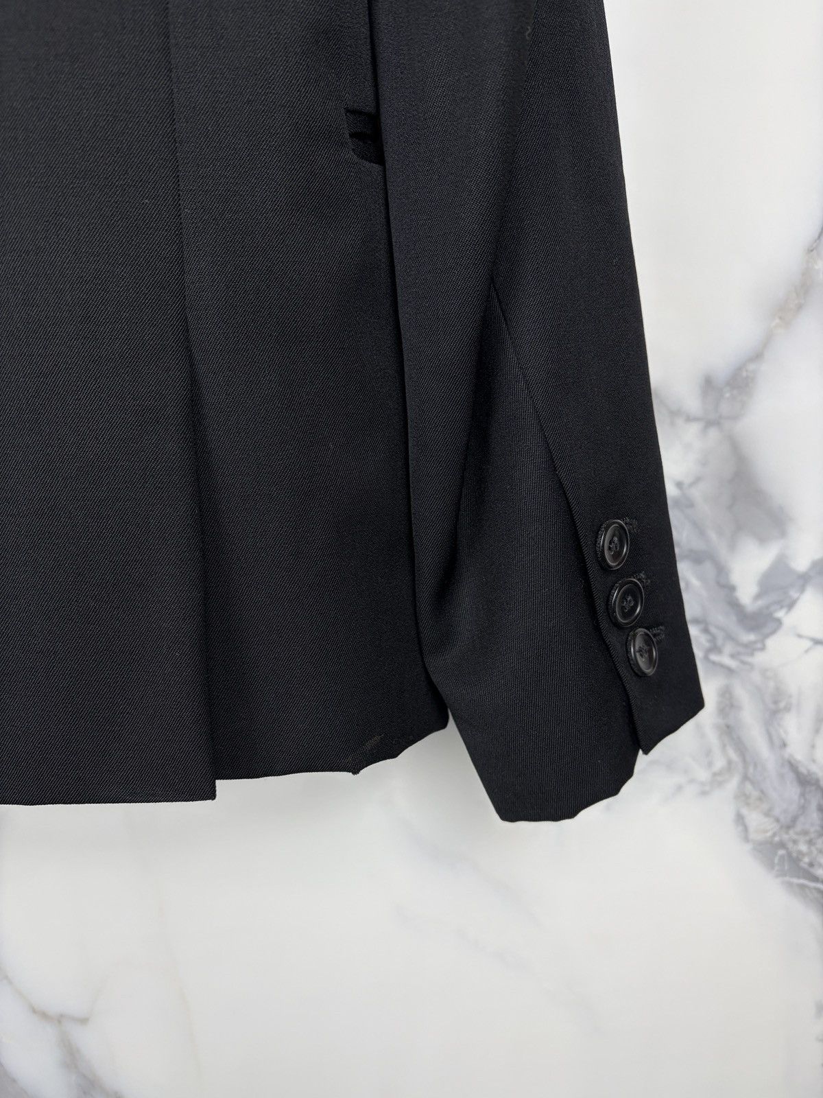 Raf Simons AW04 Raf Simons Waves Wool Blazer Jacket Black Size US S / EU 44-46 / 1 - 8 Thumbnail