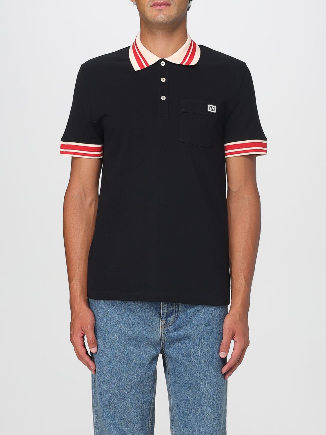 Valentino Valentino Polo Shirt Men Black Size US M / EU 48-50 / 2 - 1 Thumbnail