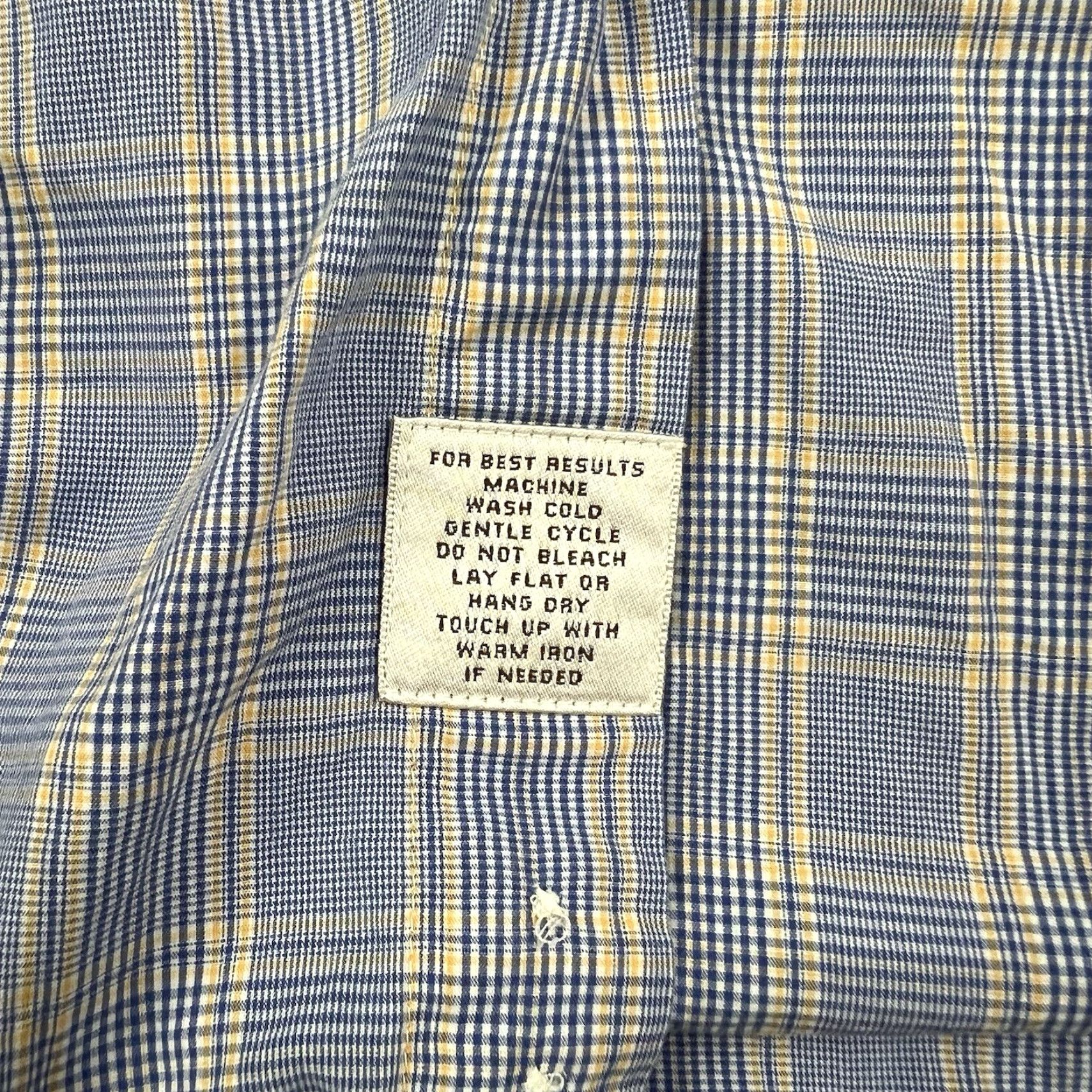Peter Millar Peter Millar Shirt Mens XL Blue Plaid Linen Long Sleeve Button-Up Size US XL / EU 56 / 4 - 4 Thumbnail
