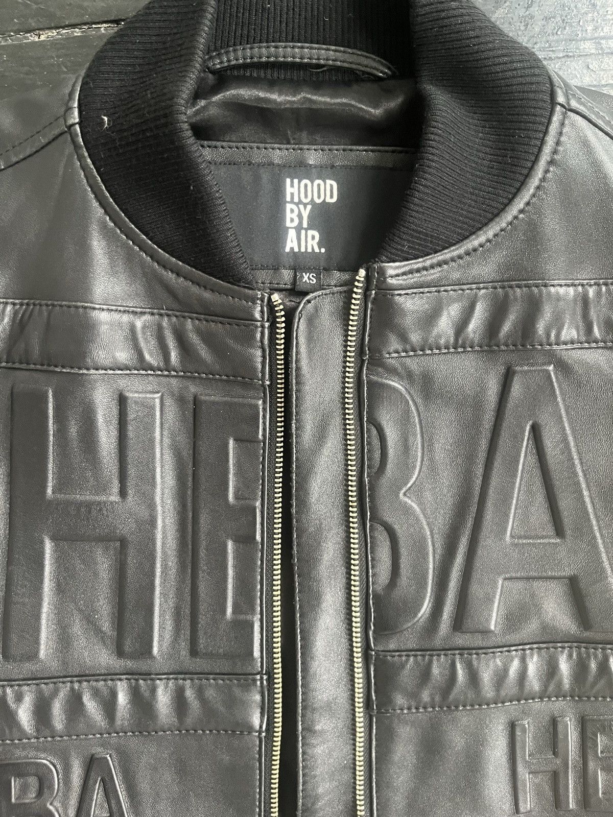 Hood By Air Hood by Air S/S 15 Leather Embossed Jacket Size US XS / EU 42 / 0 - 2 Thumbnail