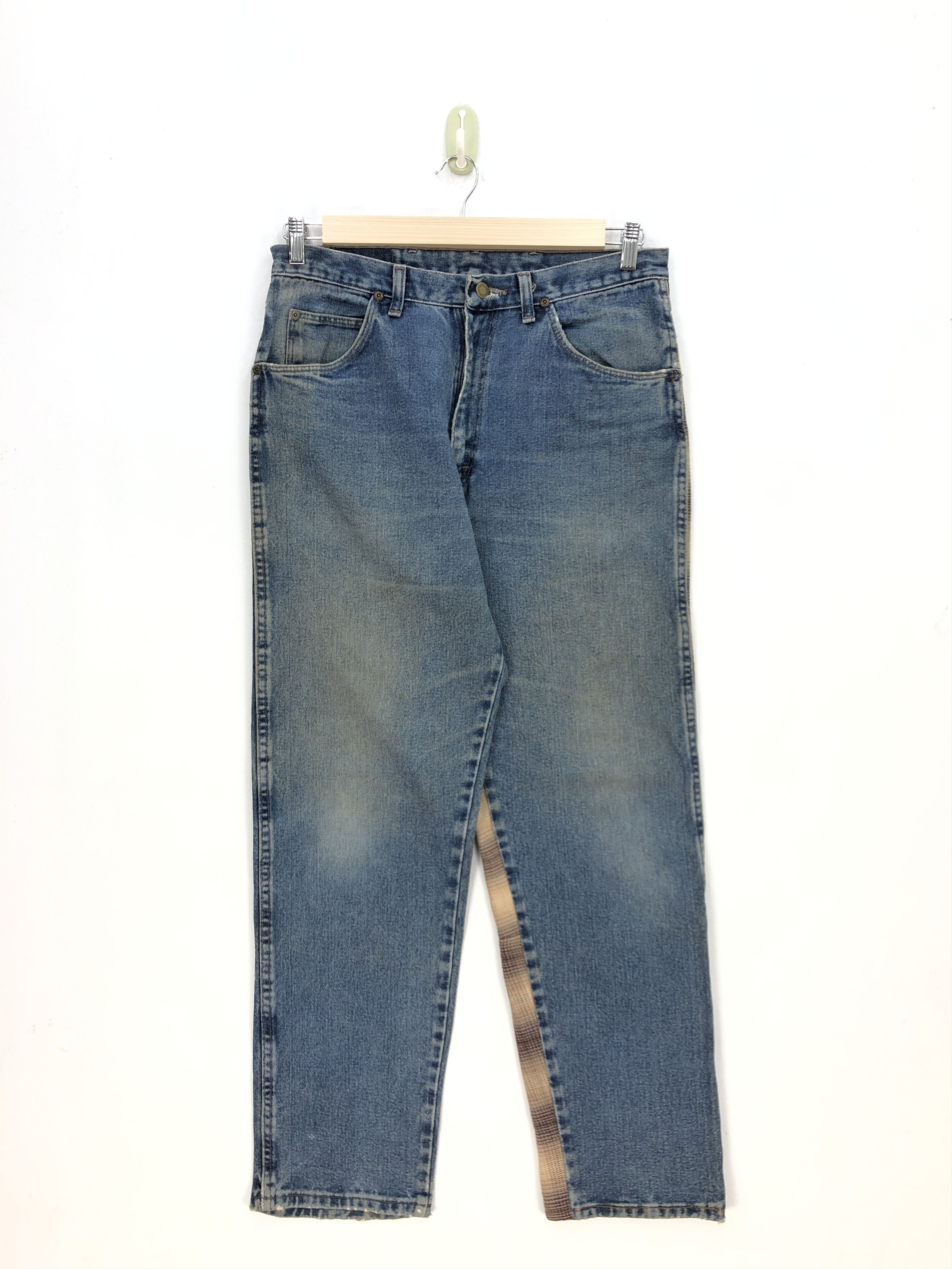 Wrangler Vintage Wrangler Jeans Patchwork Denim Rework Kapital Pants Size US 32 / EU 48 - 2 Thumbnail