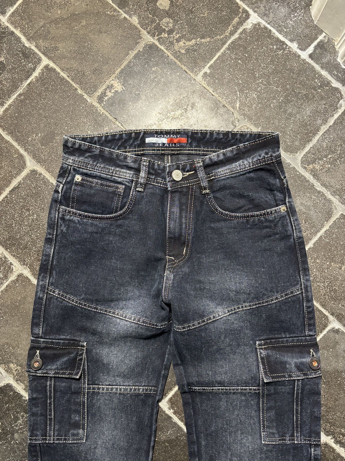 Vintage New York Yankees Jeans Vintage NY Denim 3D Pocket Puff Y2K Size US 28 / EU 44 - 7 Thumbnail