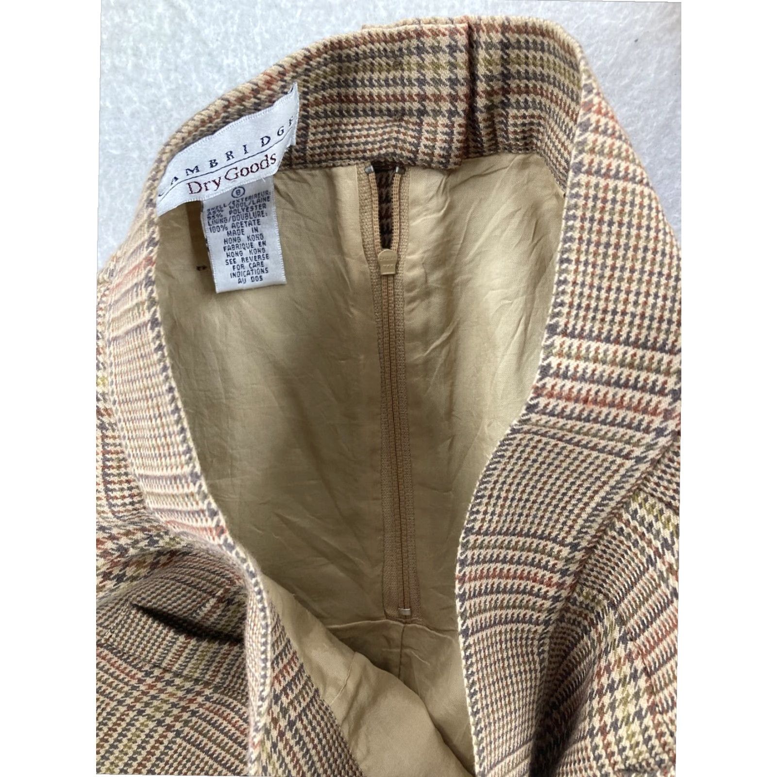 Vintage VINTAGE Cambridge Dry Goods Plaid Wool Skirt Womens 8 Knee Length Size 30" / US 8 / IT 44 - 7 Thumbnail