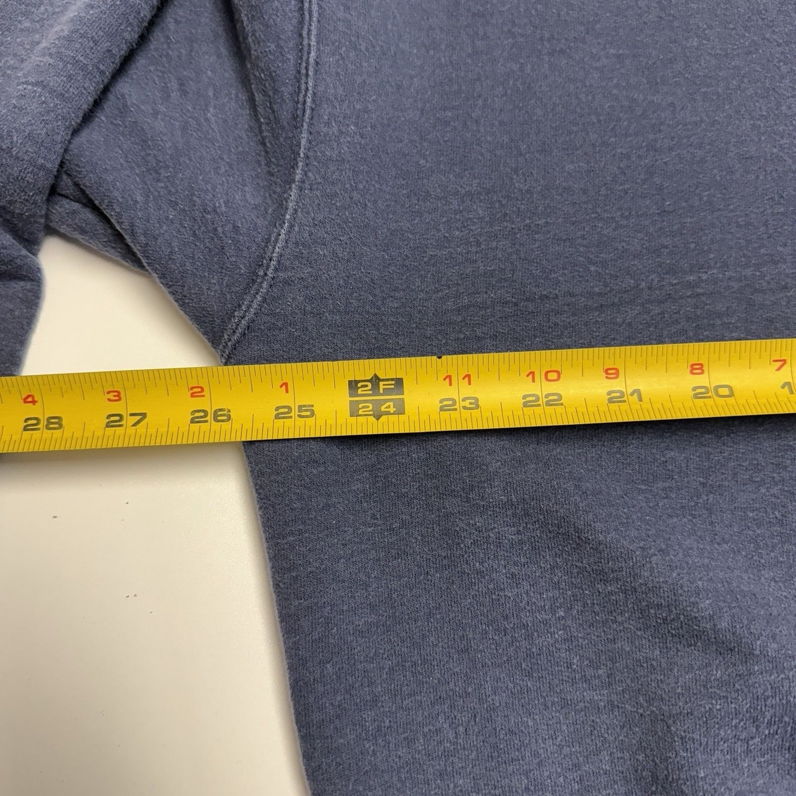 Jerzees Vintage Single V Crew Neck Sweatshirt Mens XL 25.5x27 Blue Size US XL / EU 56 / 4 - 10 Thumbnail
