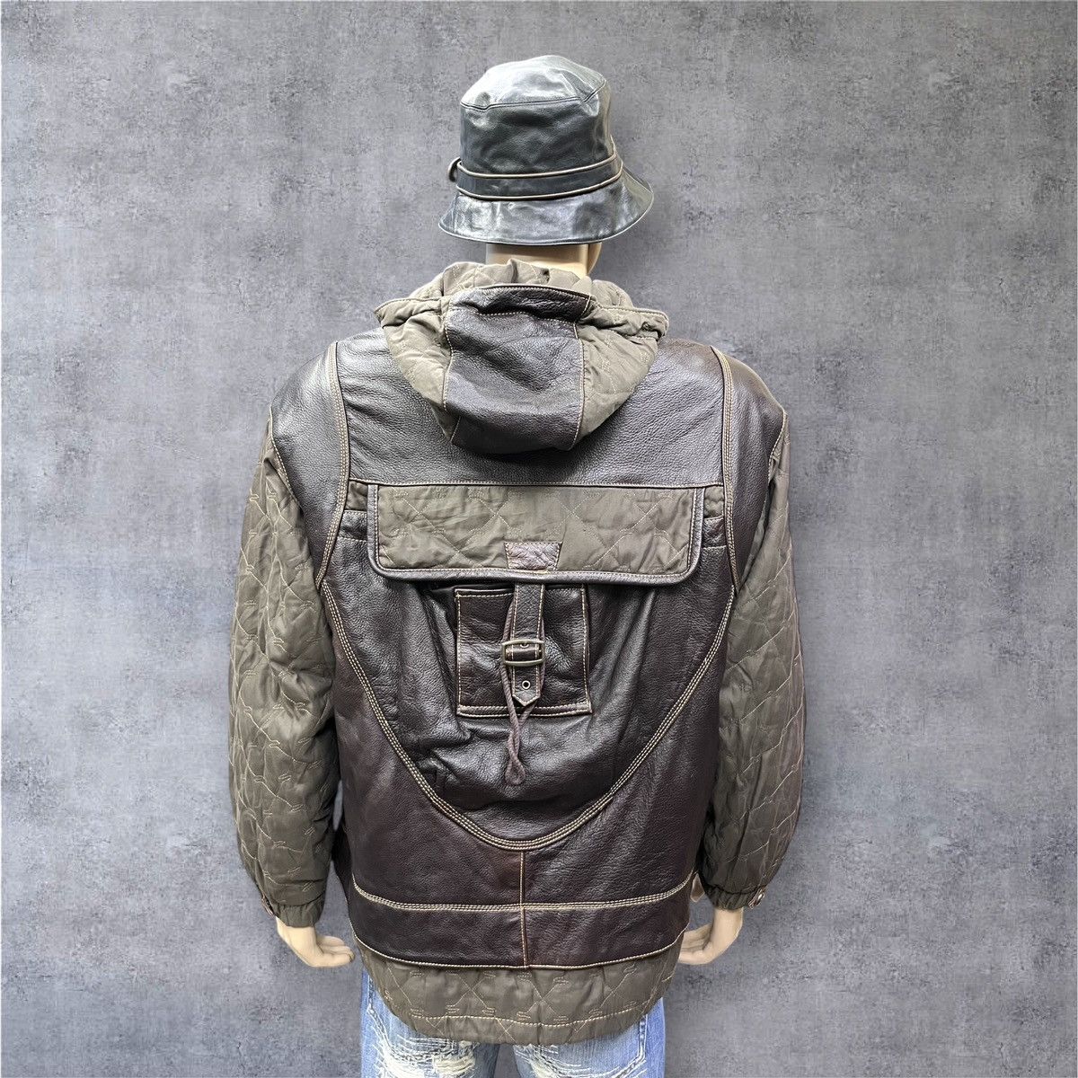 VIANUOVA Insane Rare Hybrid Leather Kangaroo Heavy Jacket