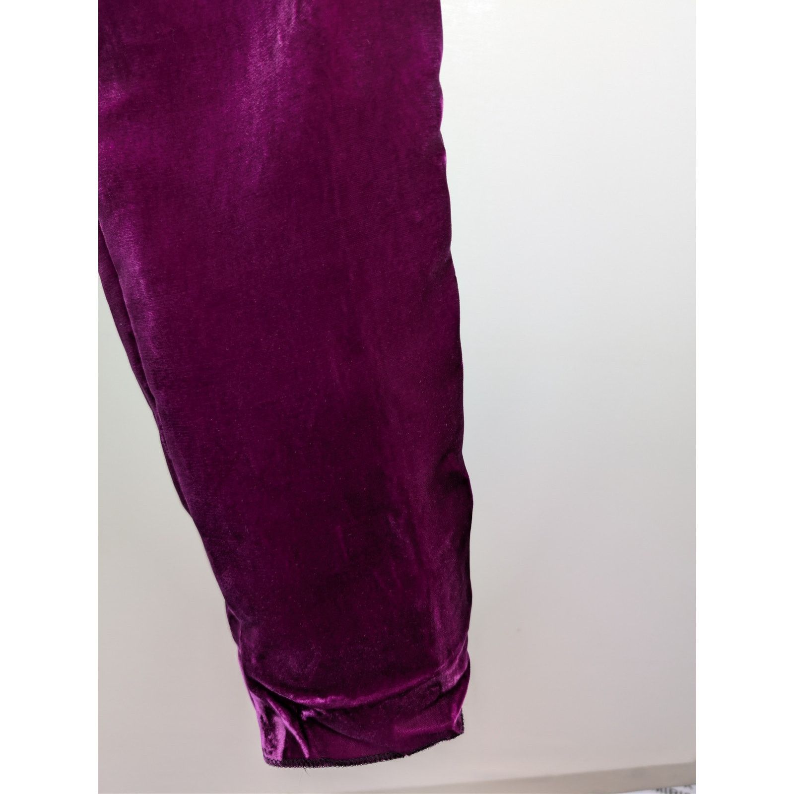 Tom Ford o1rshd1 Slim-Leg Velvet Trousers Pant in Purple Size US 44 / EU 60 - 9 Thumbnail