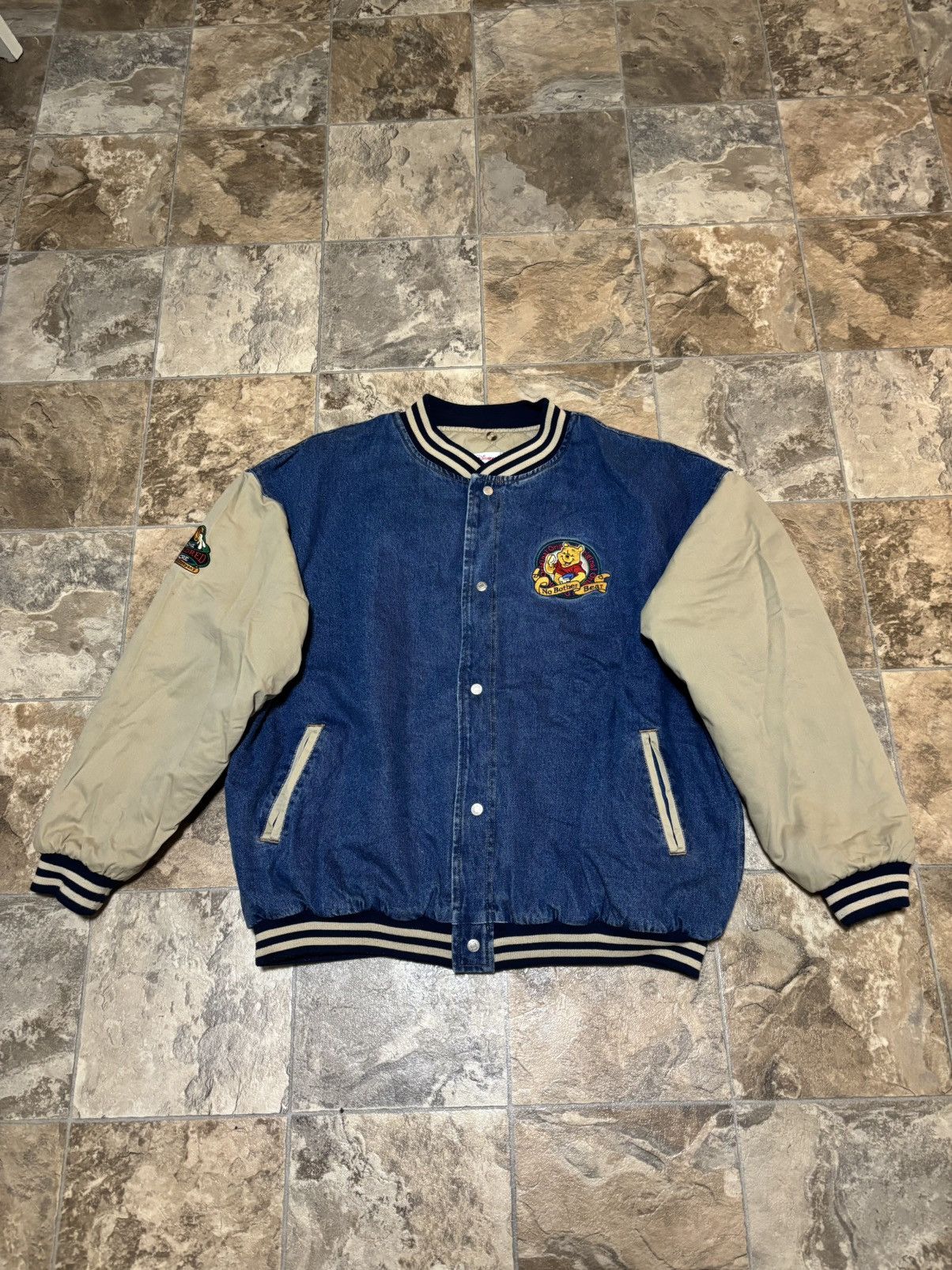 Vintage Xxxtentacion Winnie the Pooh Varsity Jacket Size US XXL / EU 58 / 5 - 1 Thumbnail