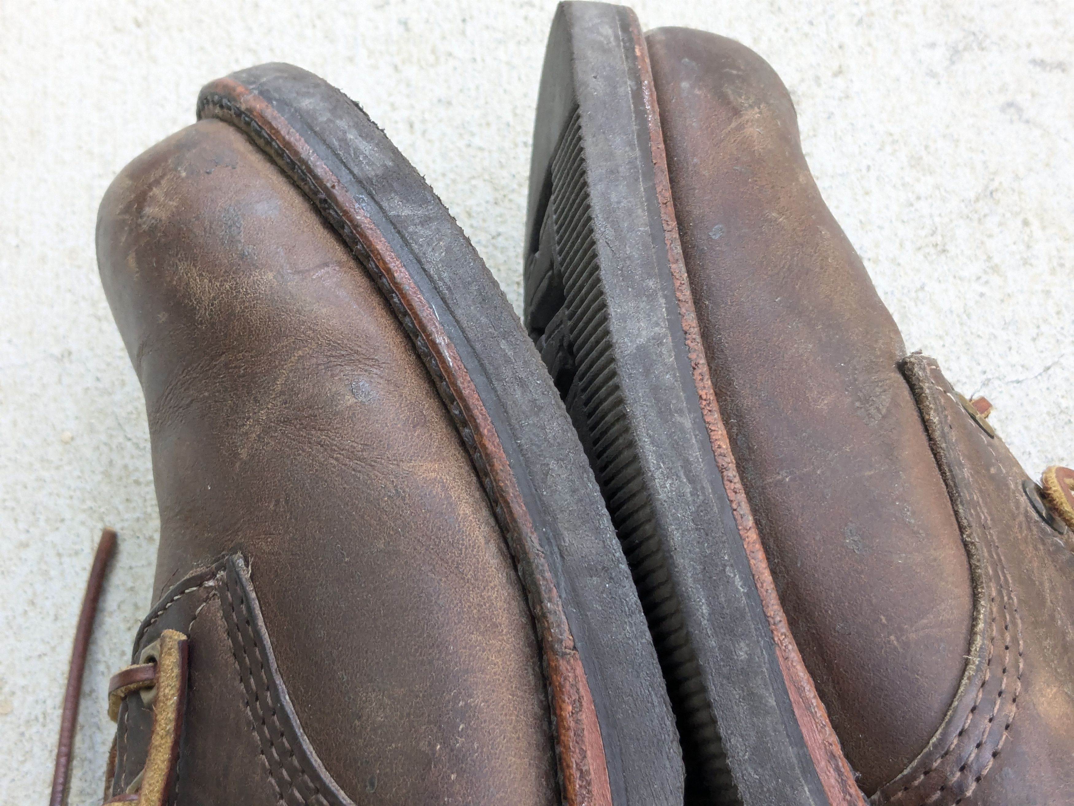 Chippewa × Vintage Chippewa Boots Brown 9.5 Leather Rubber Combat Work Vibram Size US 9.5 / EU 42-43 - 7 Thumbnail