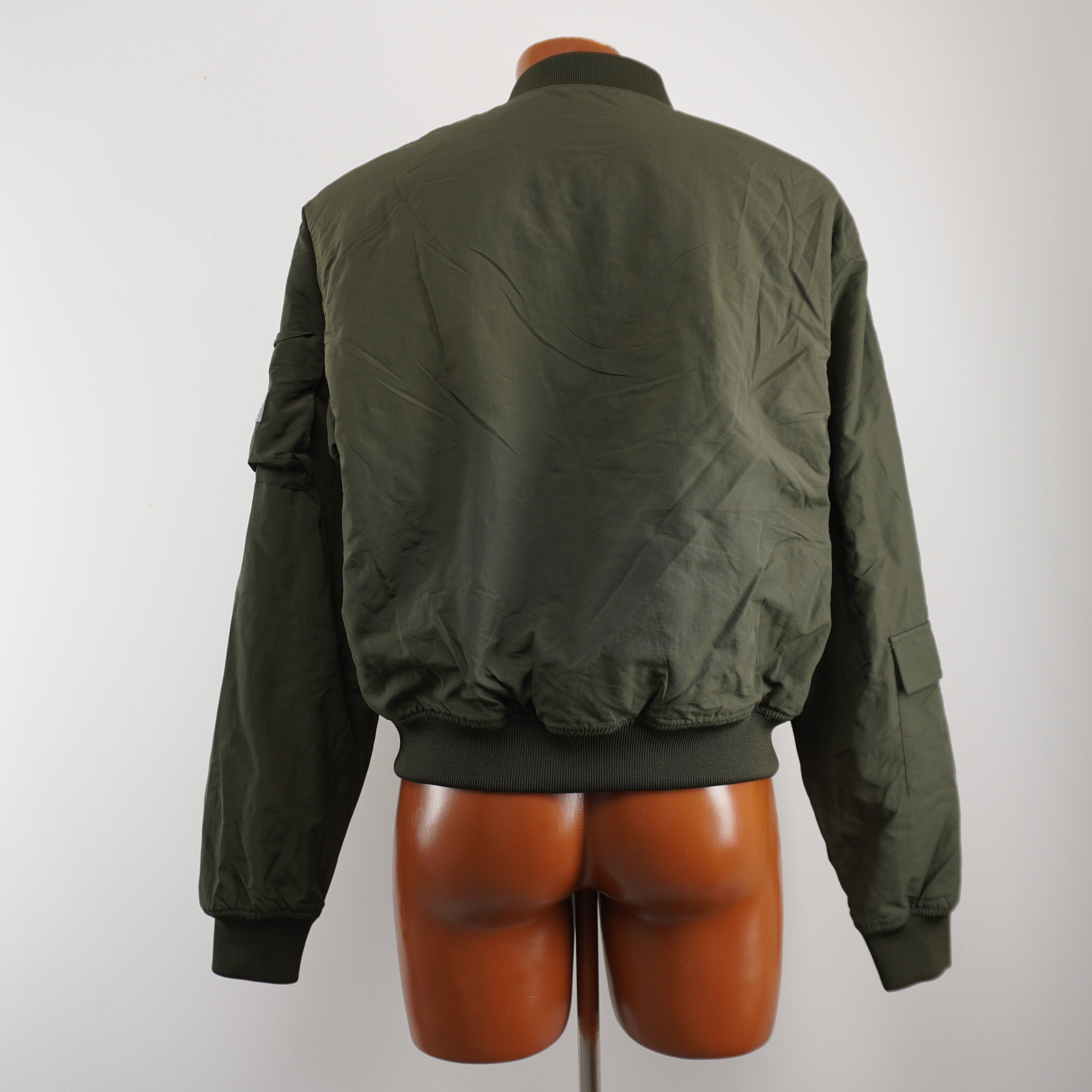Superdry New Women's Superdry Khaki Bomber Jacket Size M / US 6-8 / IT 42-44 - 3 Thumbnail