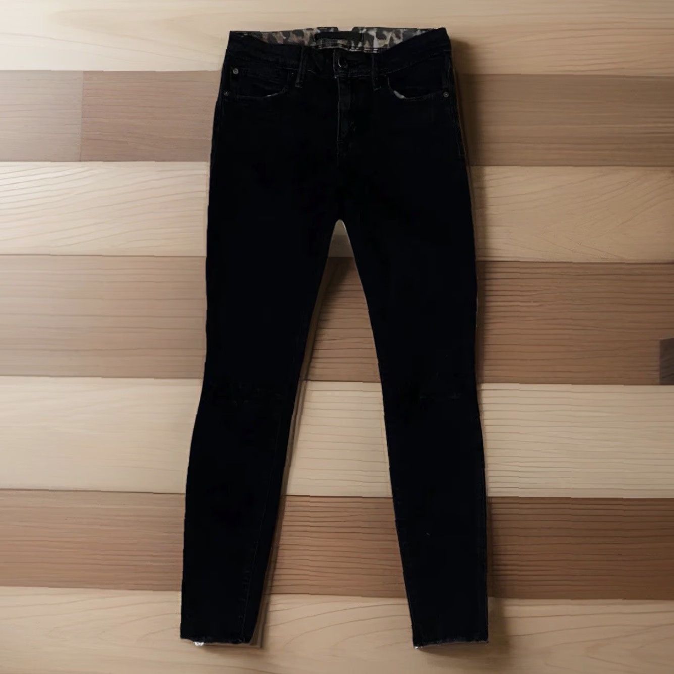 Vintage VINTAGE JOE'S Flawless The Finn Mid-Rise Ankle Skinny Jeans Black 25 Womens Jeans Skinny Ankle Black Waist 25 User Reference Size 42" / US 20 - 2 Thumbnail