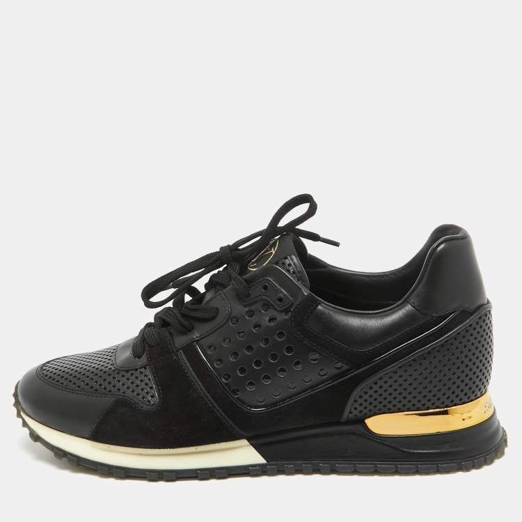Louis Vuitton Louis Vuitton Black Perforated Run Away Sneakers Size US 6.5 / EU 39-40 - 1 Thumbnail