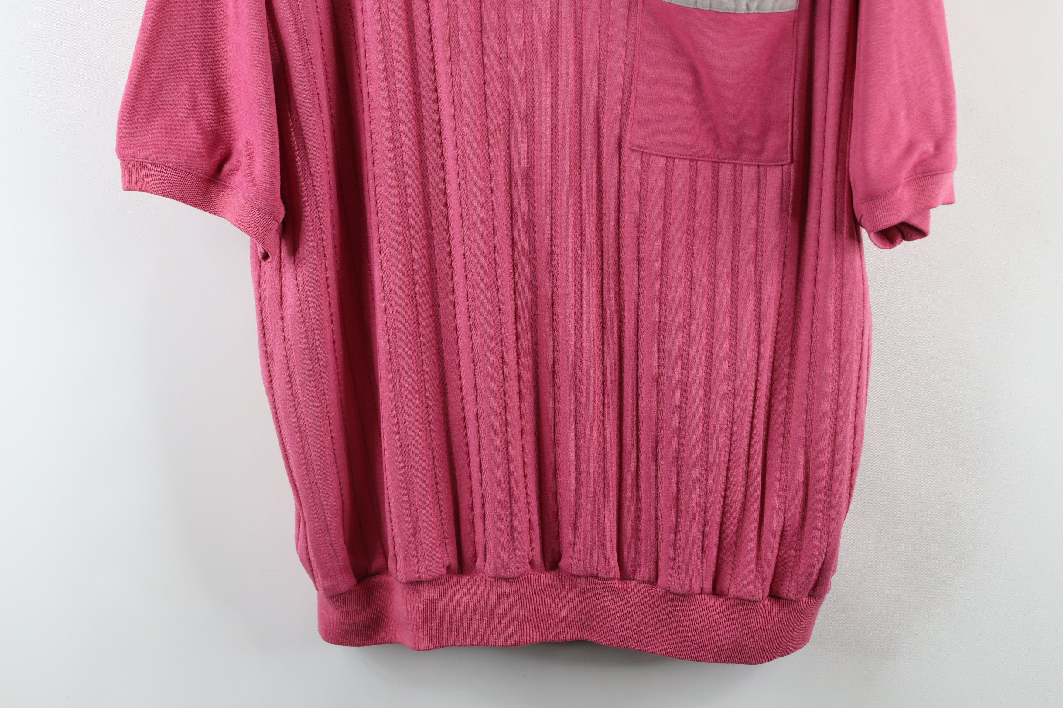 Vintage Vintage 90s Streetwear Ribbed Knit Pullover Henley T-Shirt Size US XXL / EU 58 / 5 - 3 Thumbnail