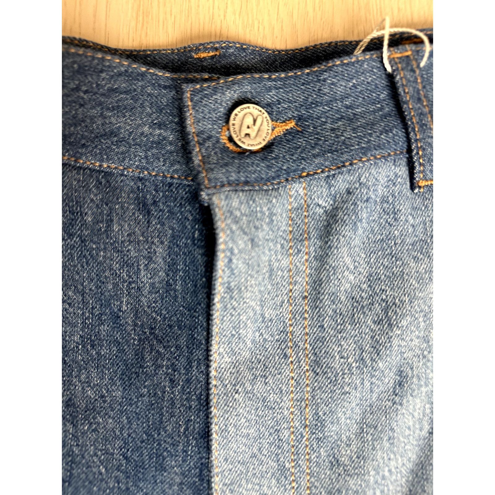 AVAVAV AVAVAV Smock Detail Wide Blue Denim - Size S - NEW Size 27" / US 4 / IT 40 - 3 Thumbnail