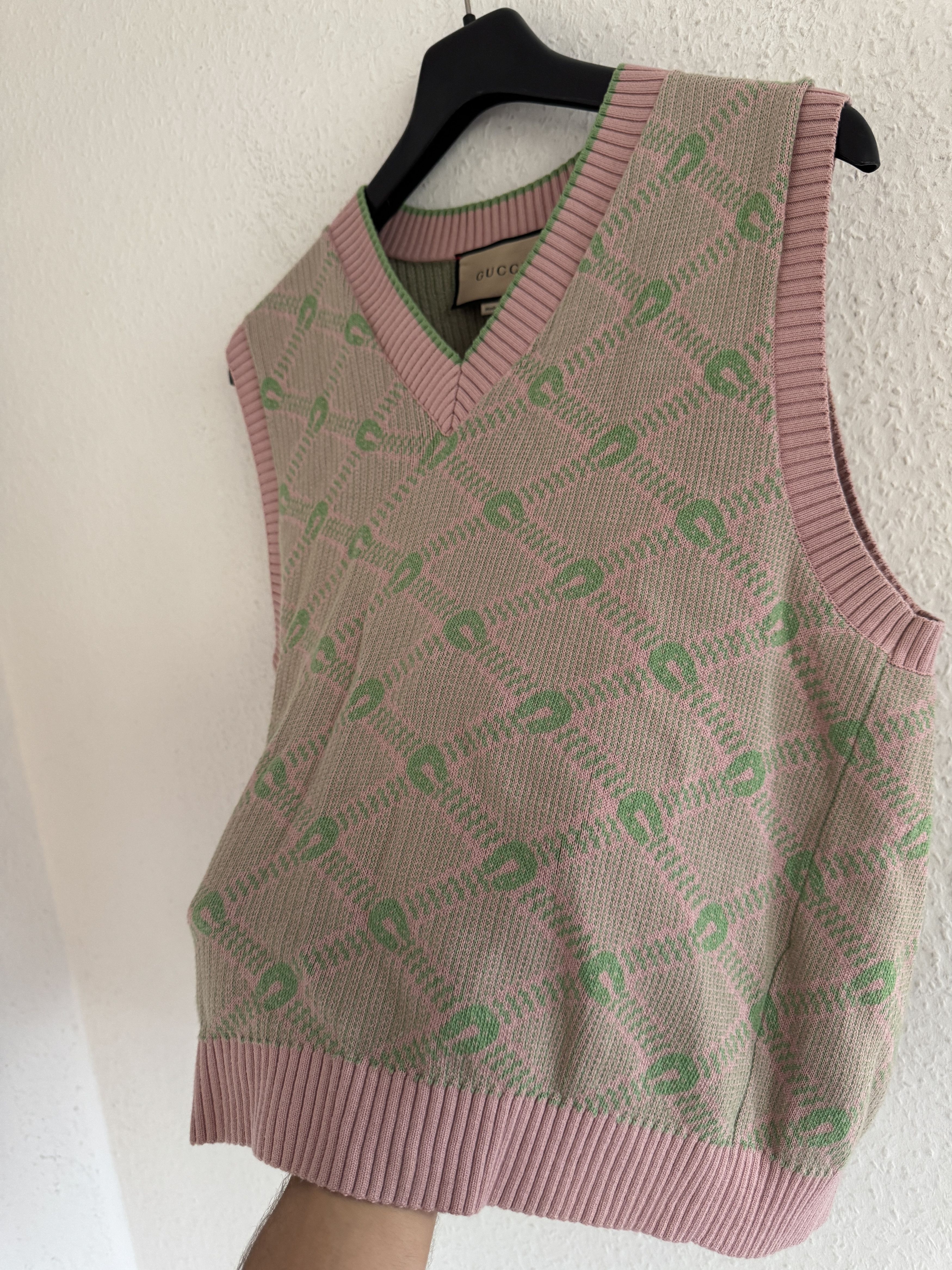 Gucci Horseshoe Knit Vest Size US S / EU 44-46 / 1 - 6 Thumbnail