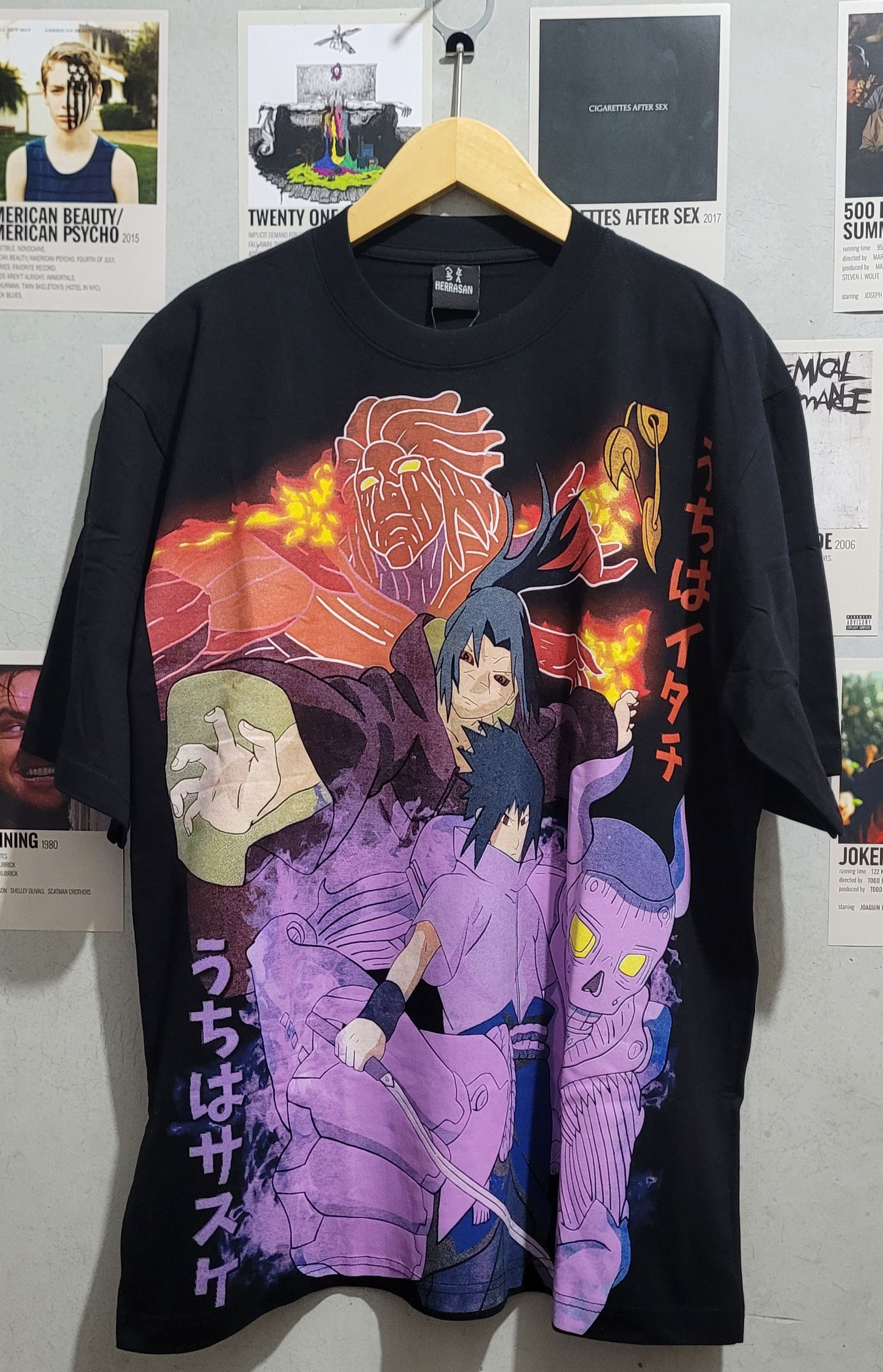 Anime RARE Anime Naruto Shippuden Sasuke & Itachi The Last Battle Size US XL / EU 56 / 4 - 1 Thumbnail
