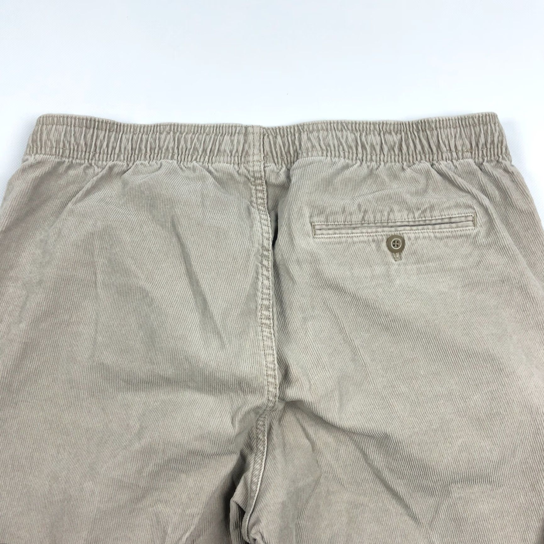 Gap GAP Khakis Corduroy Jogger Pants Mens Large 34x27 Beige Elastic Waist Corduroy Jeans Pants Mens L Beige Jogger Regular Fit Size US 33 - 3 Thumbnail