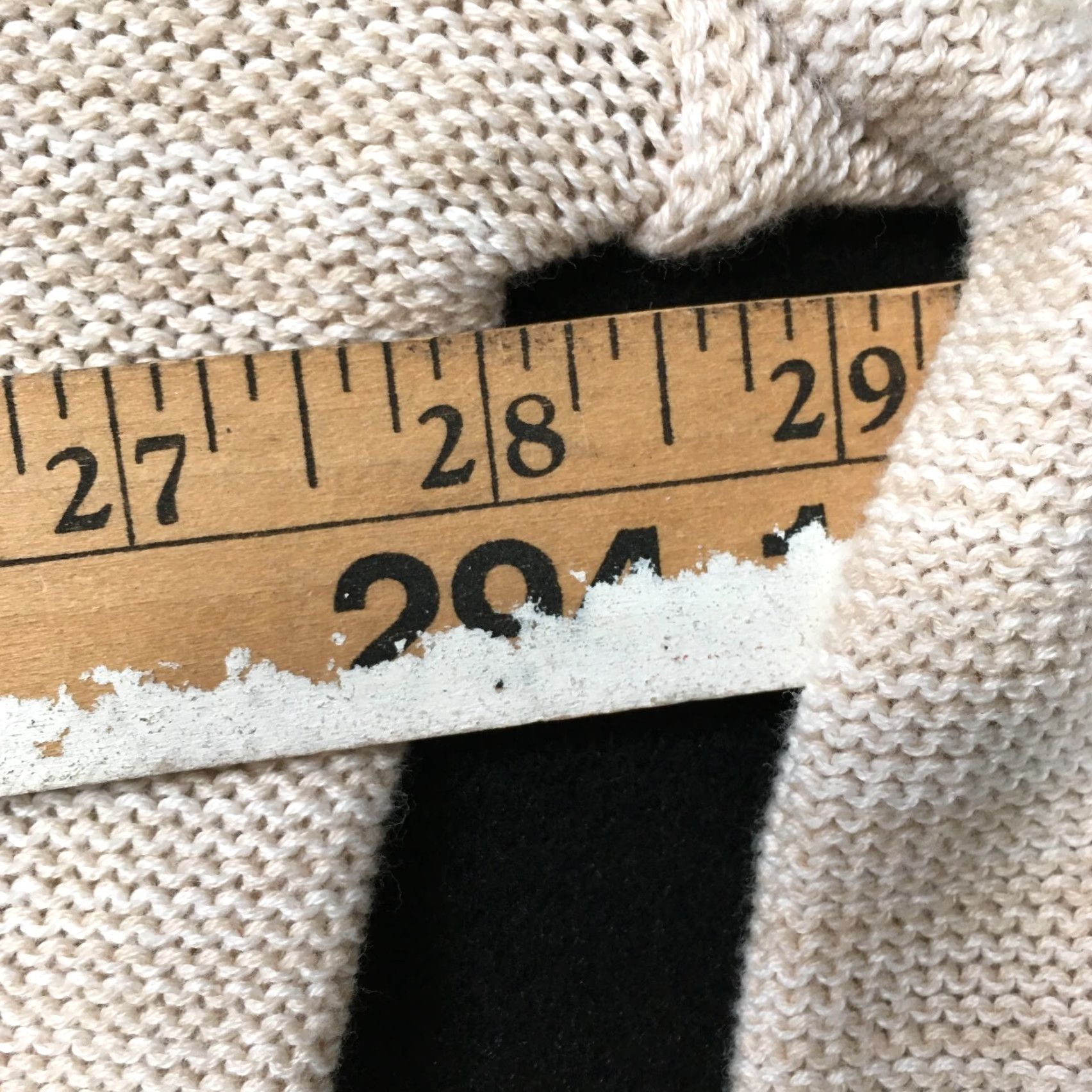 Avenue Avenue Beige V-Neck Button Up Cardigan Sweater Women's 26/28 Size Long Sleeve Fall Spring Knit Size 4XL / US 24-26 - 5 Thumbnail