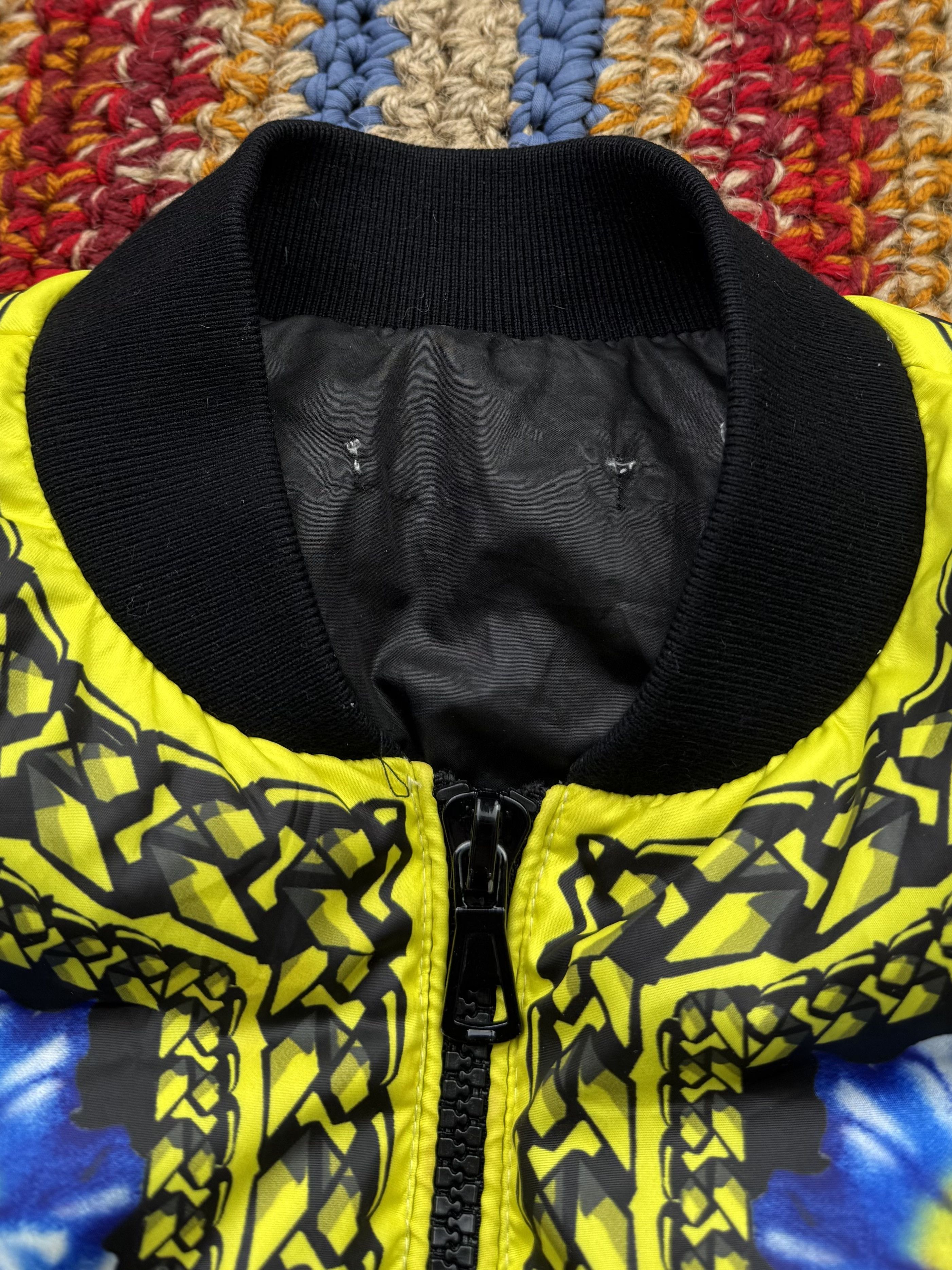 Vintage Vintage Cropped Down Printed Jacket (ES9) Size S / US 4 / IT 40 - 6 Thumbnail