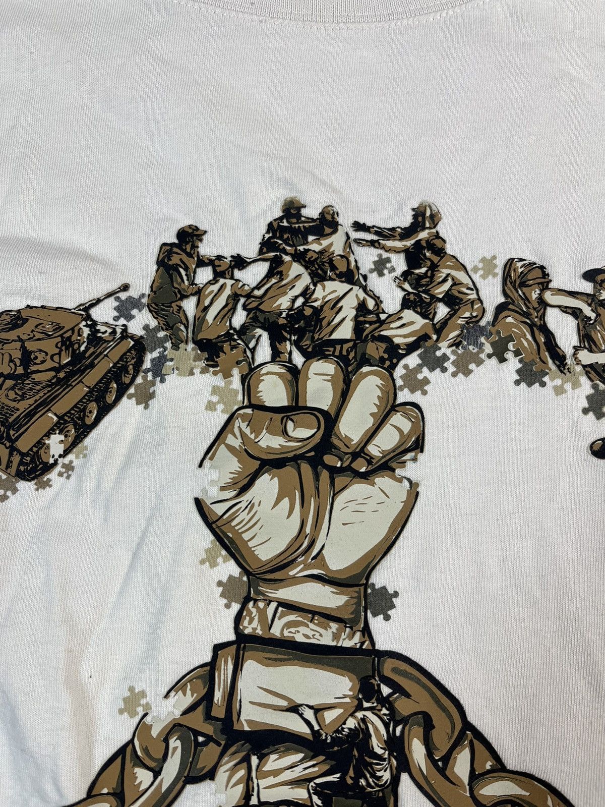 Ecko Unltd. Ecko Unltd War and Piece Jigsaw Graphic Puzzle Blk Y2K Size US L / EU 52-54 / 3 - 7 Thumbnail