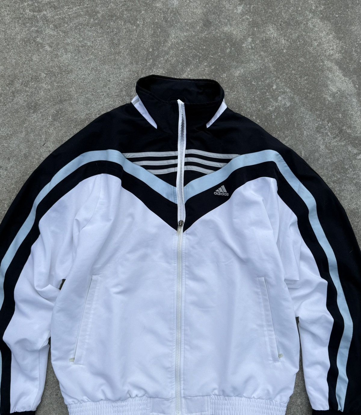 Adidas × Vintage Vintage Adidas Y2K avantgarde streetwear jacket Size US M / EU 48-50 / 2 - 5 Thumbnail