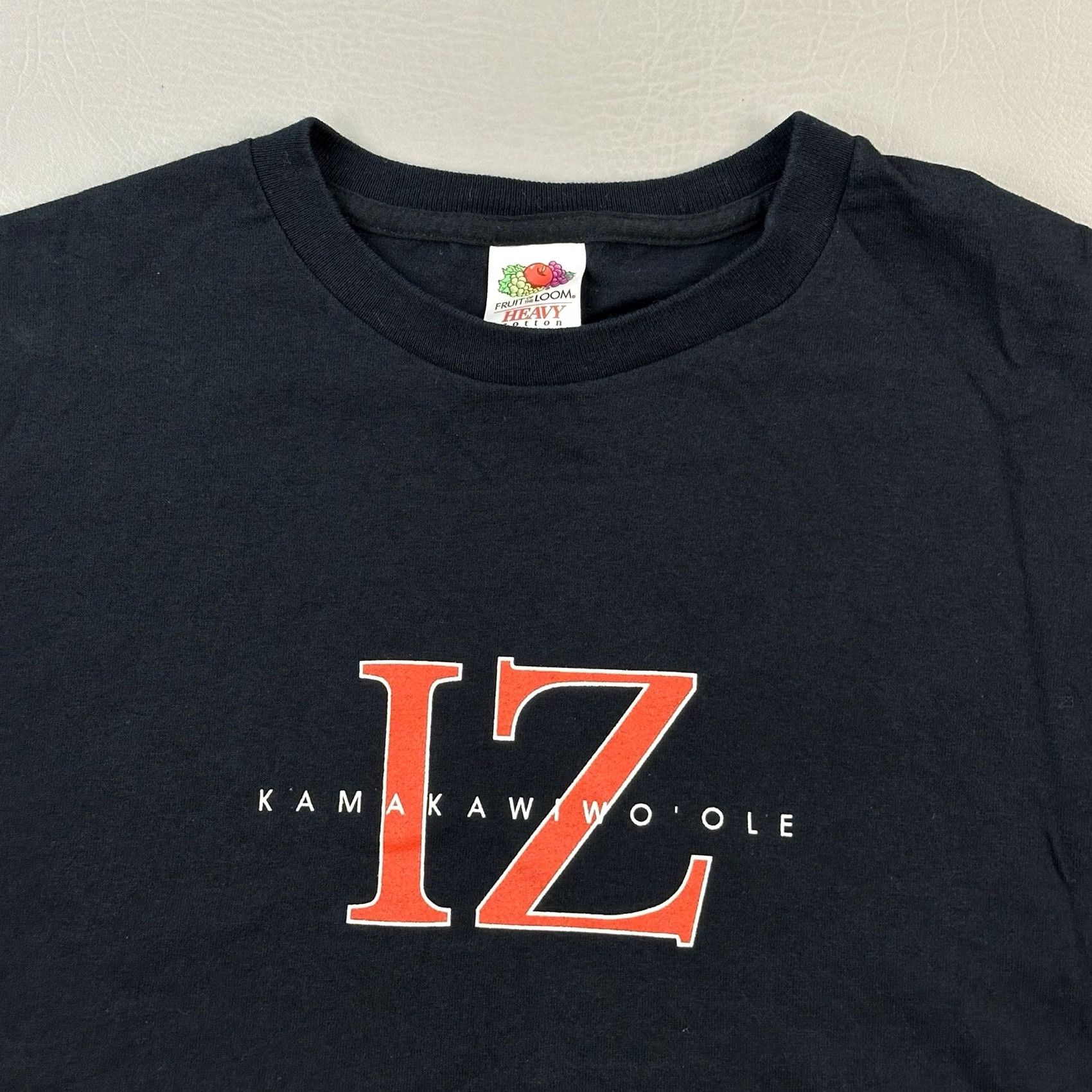 Fruit Of The Loom VINTAGE Israel Kamakawiwoʻole Shirt Mens M Black Fruit of the Loom Hawaiian Shirt Mens M Black Hawaii 90s Music Retro Rock Logo Tee Size US M / EU 48-50 / 2 - 2 Thumbnail