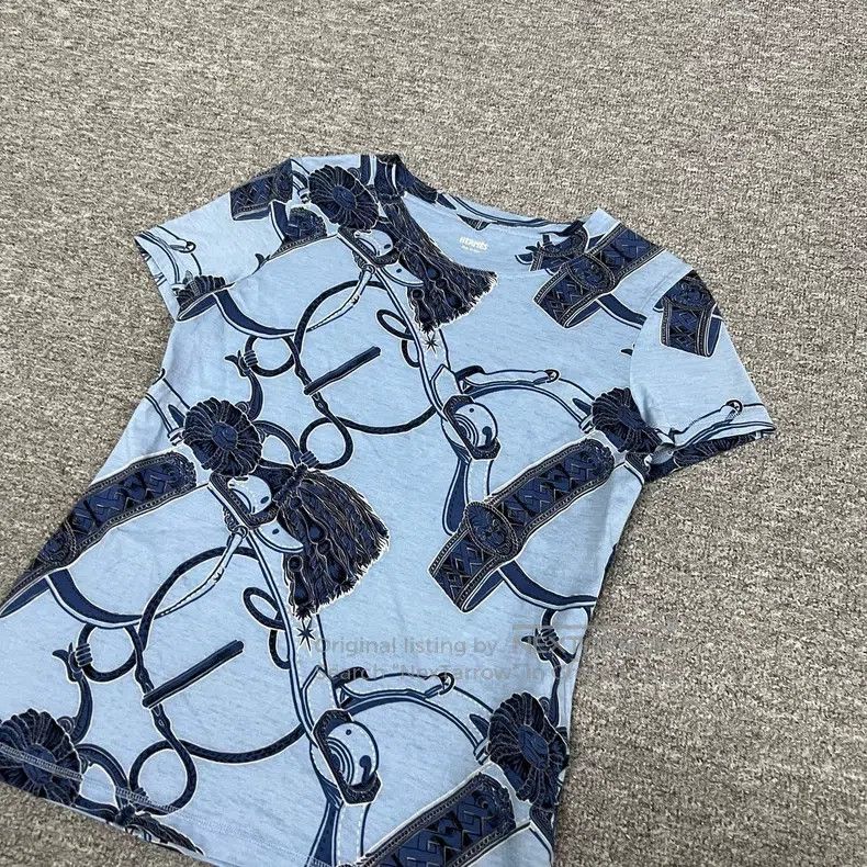 Hermes Hermes Printed Short-Sleeve T-Shirt Size XS / US 0-2 / IT 36-38 - 3 Thumbnail