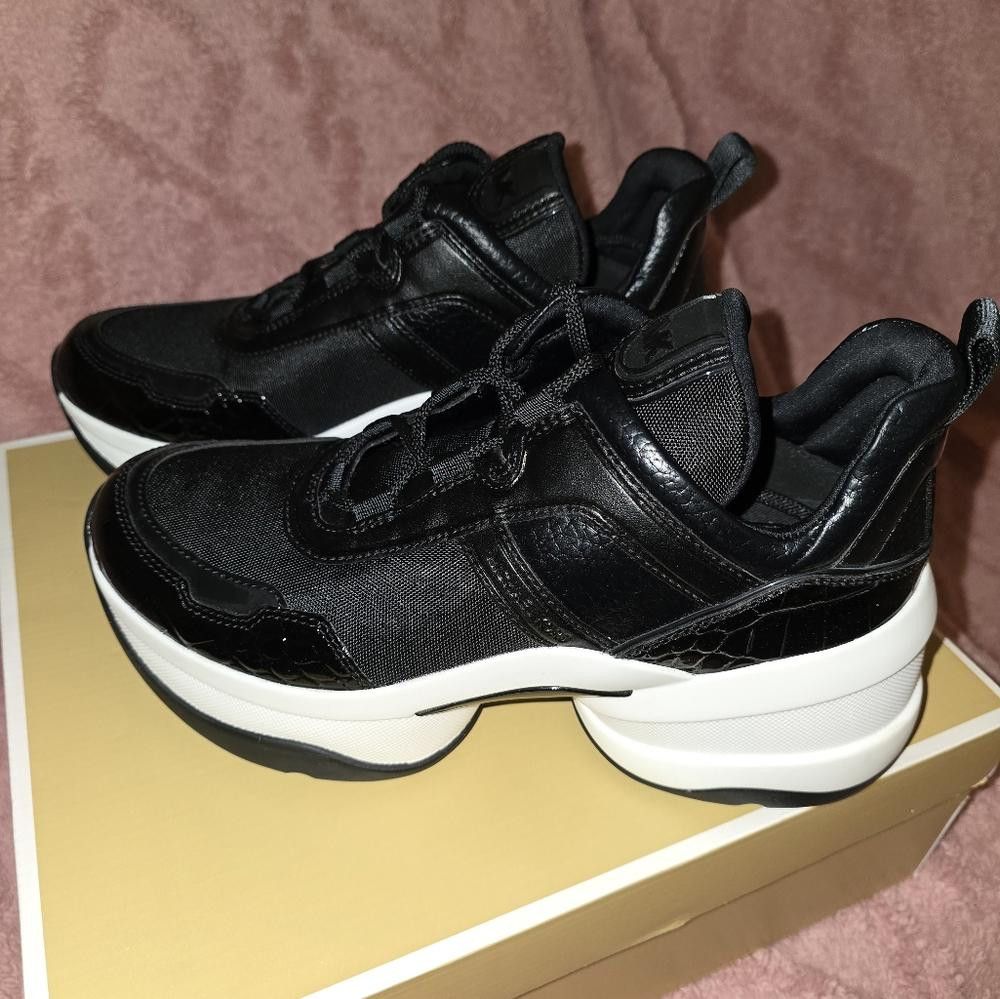 Michael Kors Olympia Mixed-Media Trainer Size US 8 / IT 38 - 1 Thumbnail