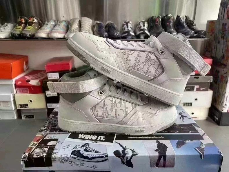 Dior Dior B27 High Top Leather Sneakers-2505 Size US 10.5 / EU 43-44 - 6 Thumbnail