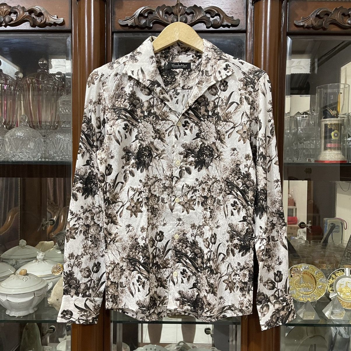 Tornado Mart Tornado mart silk flower button longshirt Size US M / EU 48-50 / 2 - 1 Thumbnail