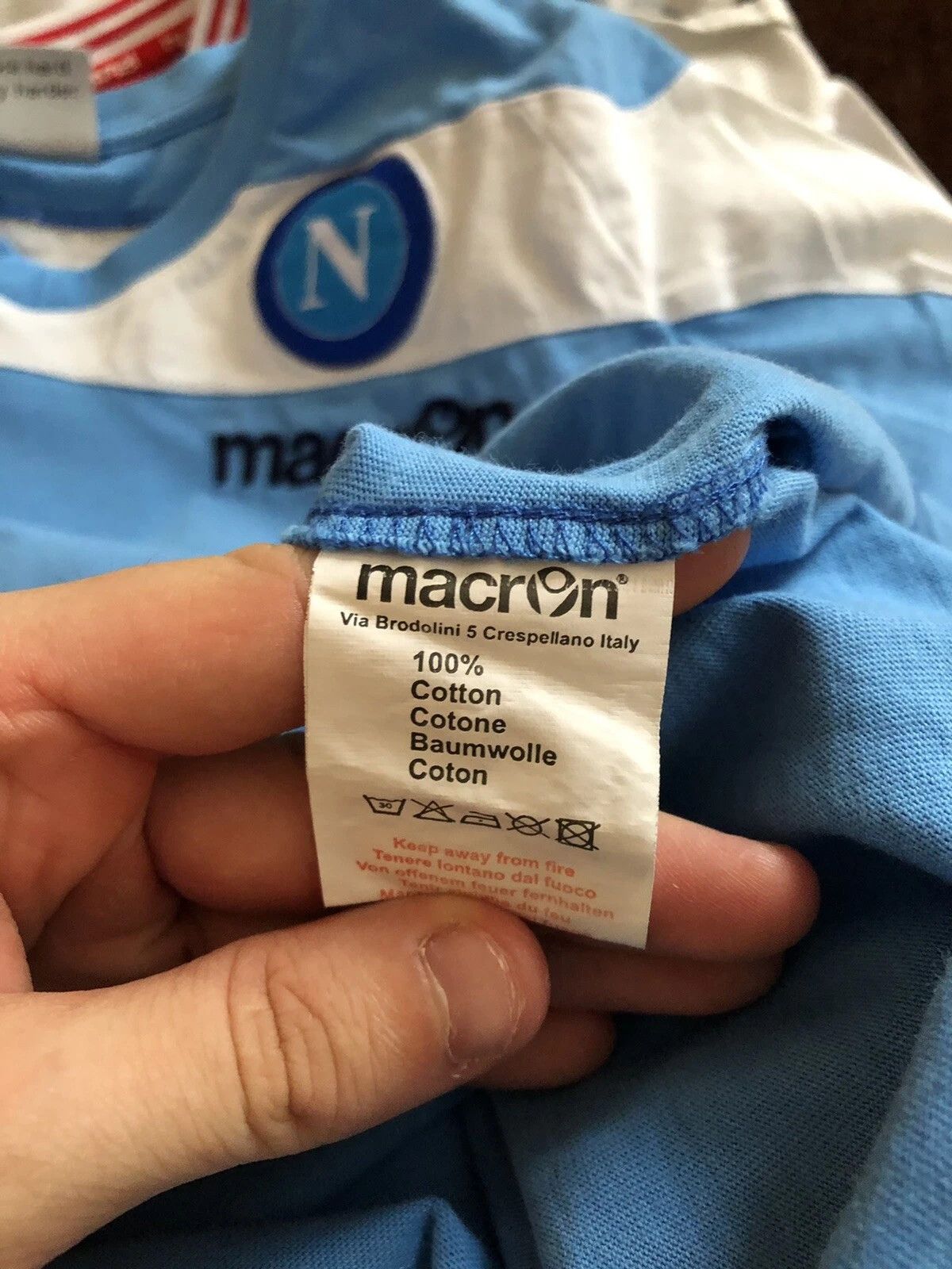 Macron FC Napoli Training Football T-Shirt Mens Size M Vintage Size US M / EU 48-50 / 2 - 6 Thumbnail