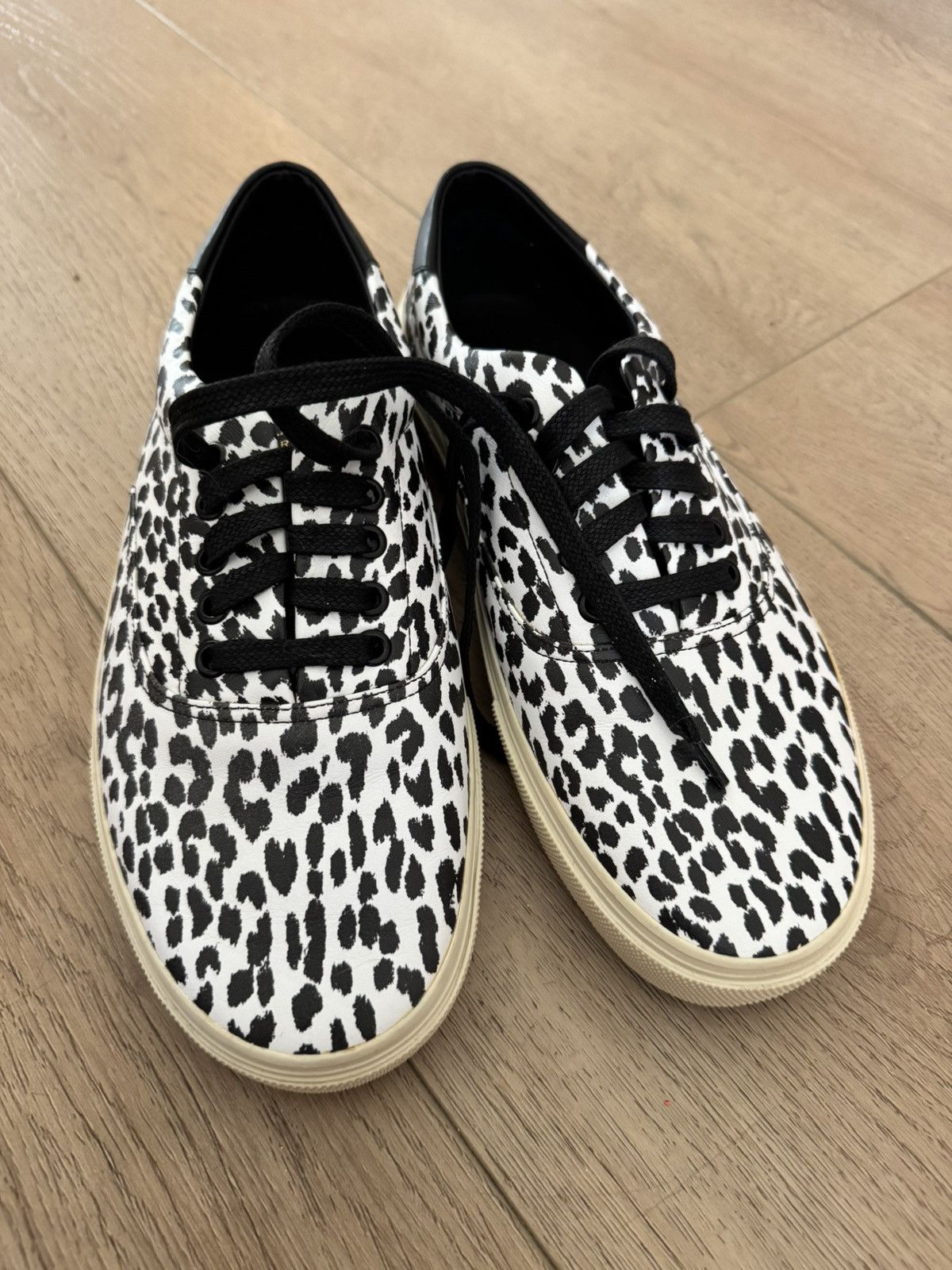 Saint Laurent Paris New Hedi Leather Babycat Skates Size US 10 / EU 43 - 10 Thumbnail