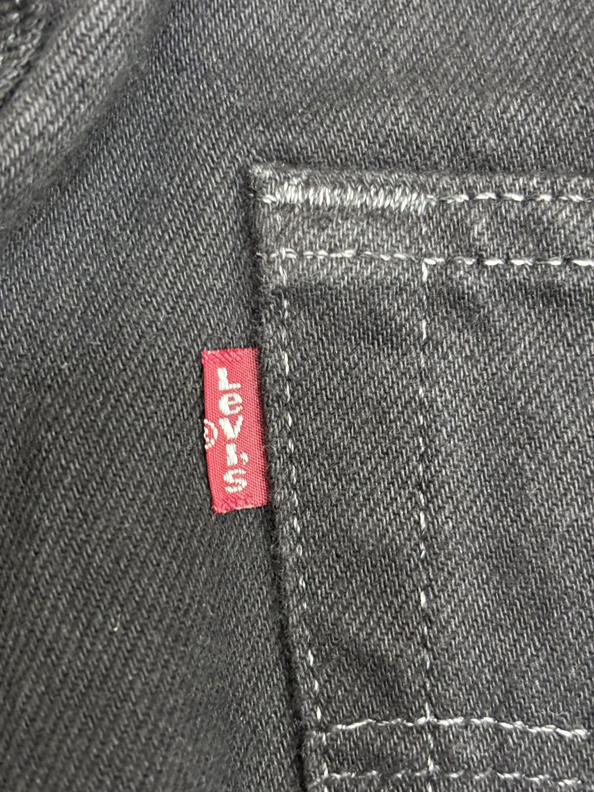 Levi's Vintage Clothing 💥90s💥Vintage Levis 501 Original Cut Superblack Denim F605 Size US 31 - 20 Thumbnail