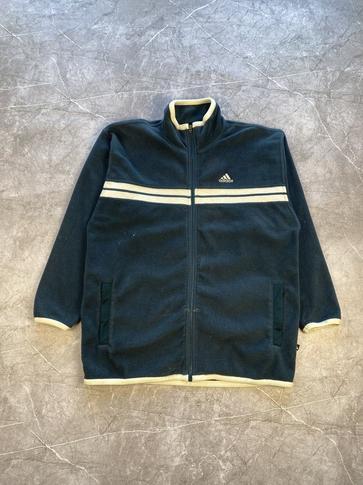 Adidas × Vintage Vintage 90s Adidas Full Zip Sweatshirt Y2K Size US L / EU 52-54 / 3 - 2 Thumbnail