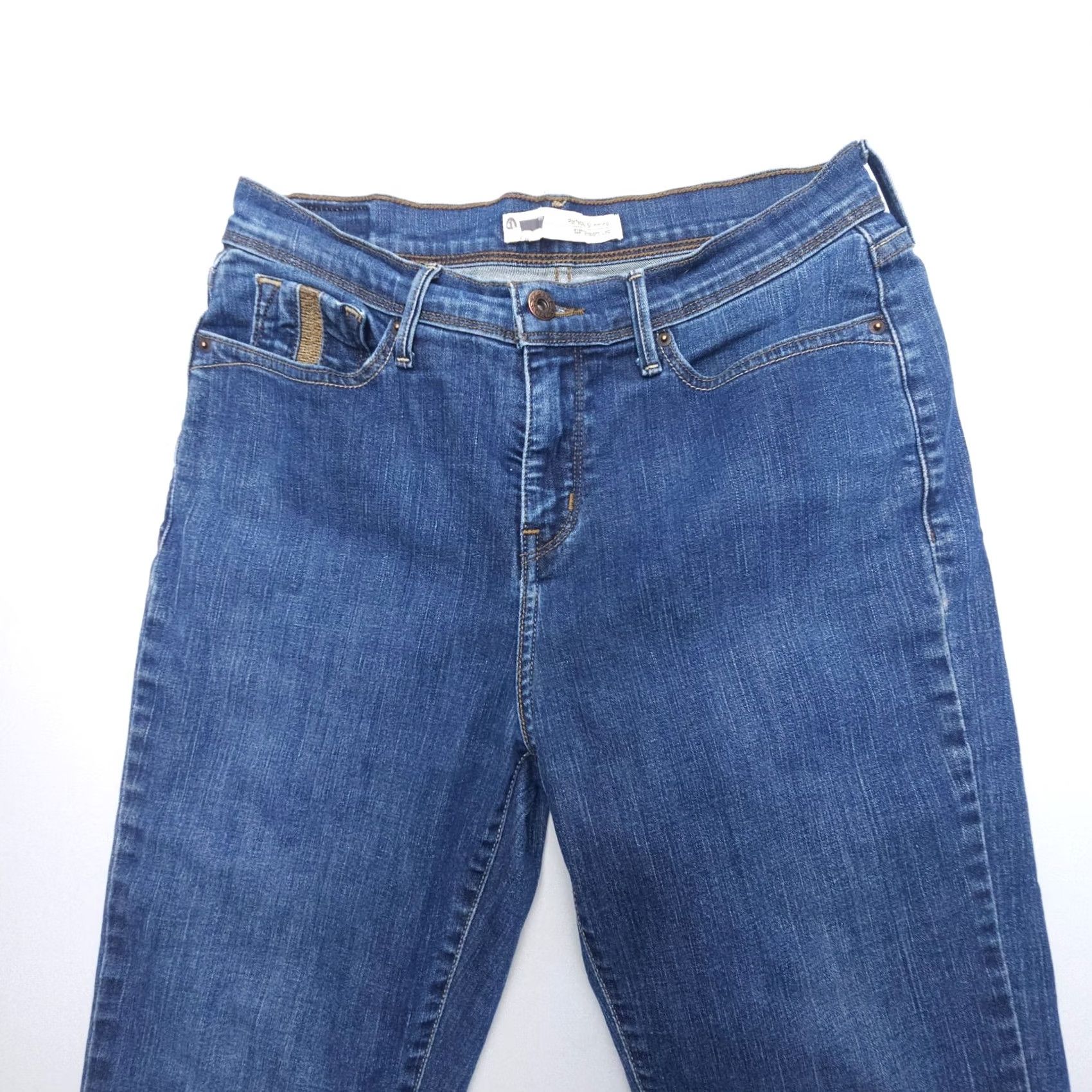 Levi's VINTAGE Levi's 512 Perfectly Slimming Straight Jeans Blue Size 29 x 31 2000's Womens Size 29" - 5 Thumbnail
