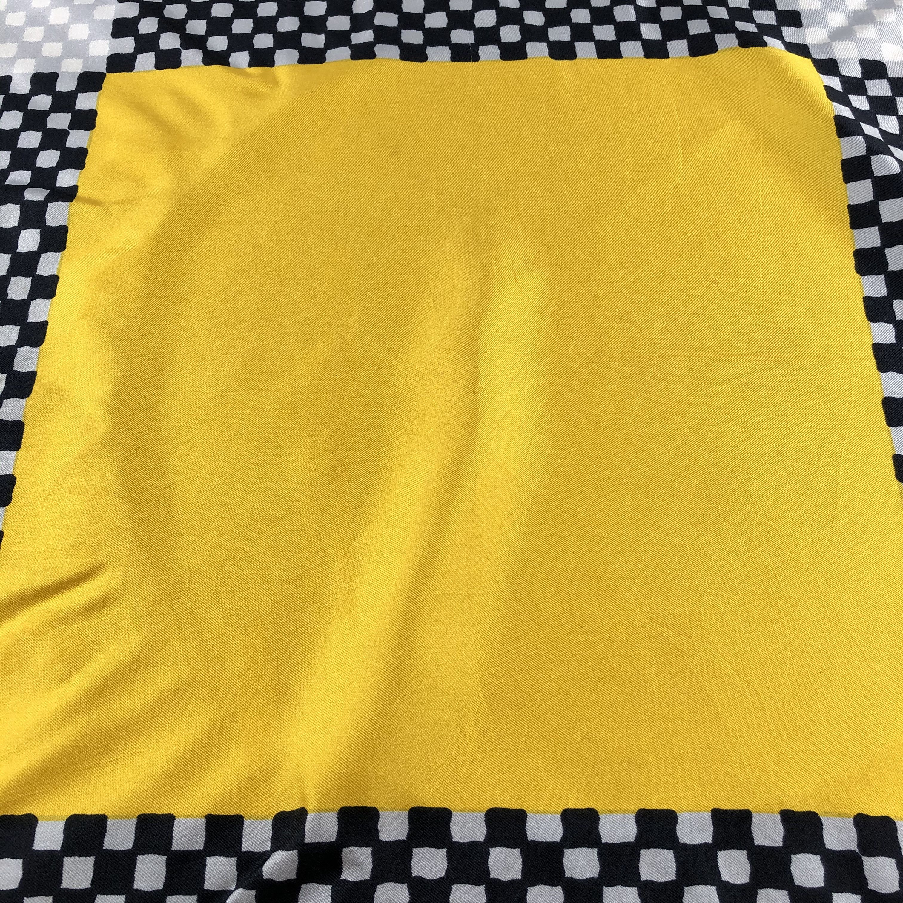 Vintage Vintage Giementonio Checkered Silk Scarf M332 Size ONE SIZE - 5 Thumbnail