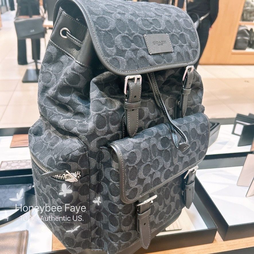 Coach Sprint Backpack In Signature Denim CAJ57 Size ONE SIZE - 5 Thumbnail
