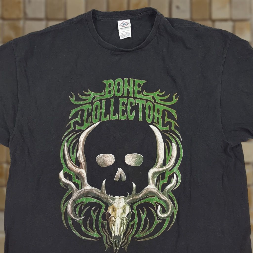 Delta VTG Bone Collector Hunting Y2K 2XL Mens T-Shirt Deer Hunter Outdoor Retro Black Nike-style? Size US XXL / EU 58 / 5 - 1 Thumbnail
