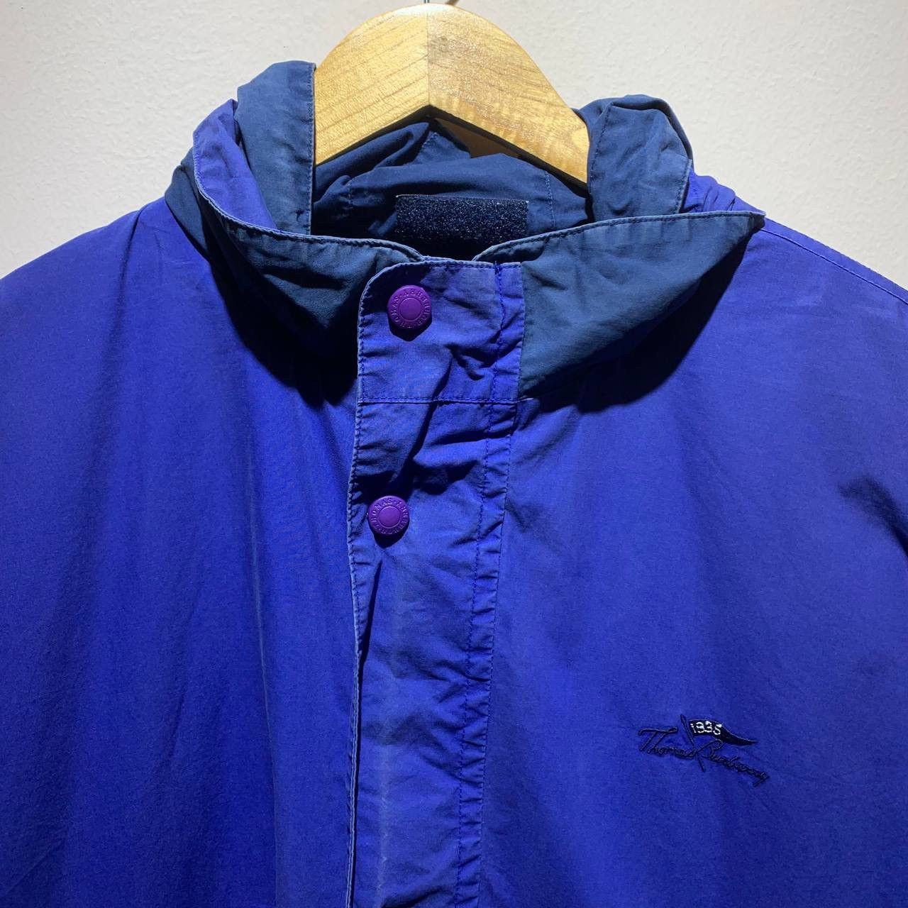 Burberry Vintage Thomas Burberry Reversible Blue Purple Jacket 90s Size US M / EU 48-50 / 2 - 9 Thumbnail