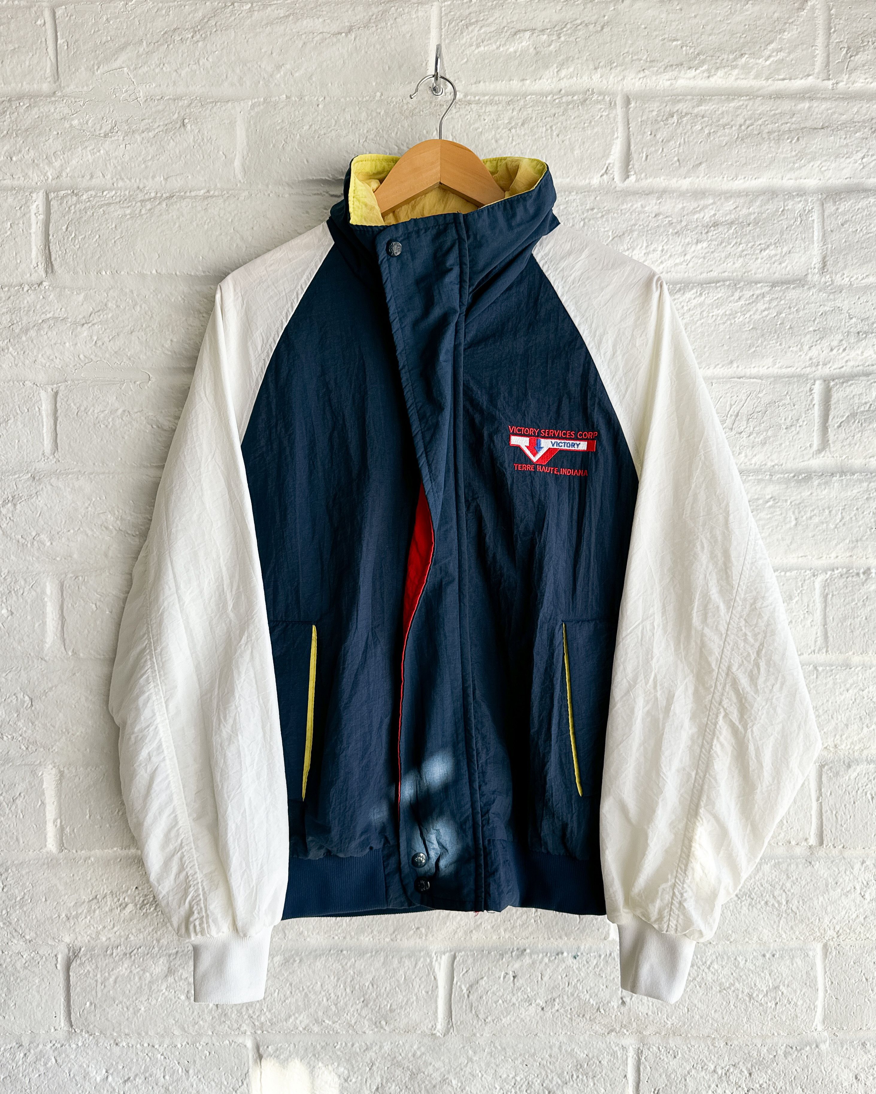 Vintage Vintage 1980s King Louie Hooded Windbreaker Men's L Workwear Size US L / EU 52-54 / 3 - 1 Thumbnail