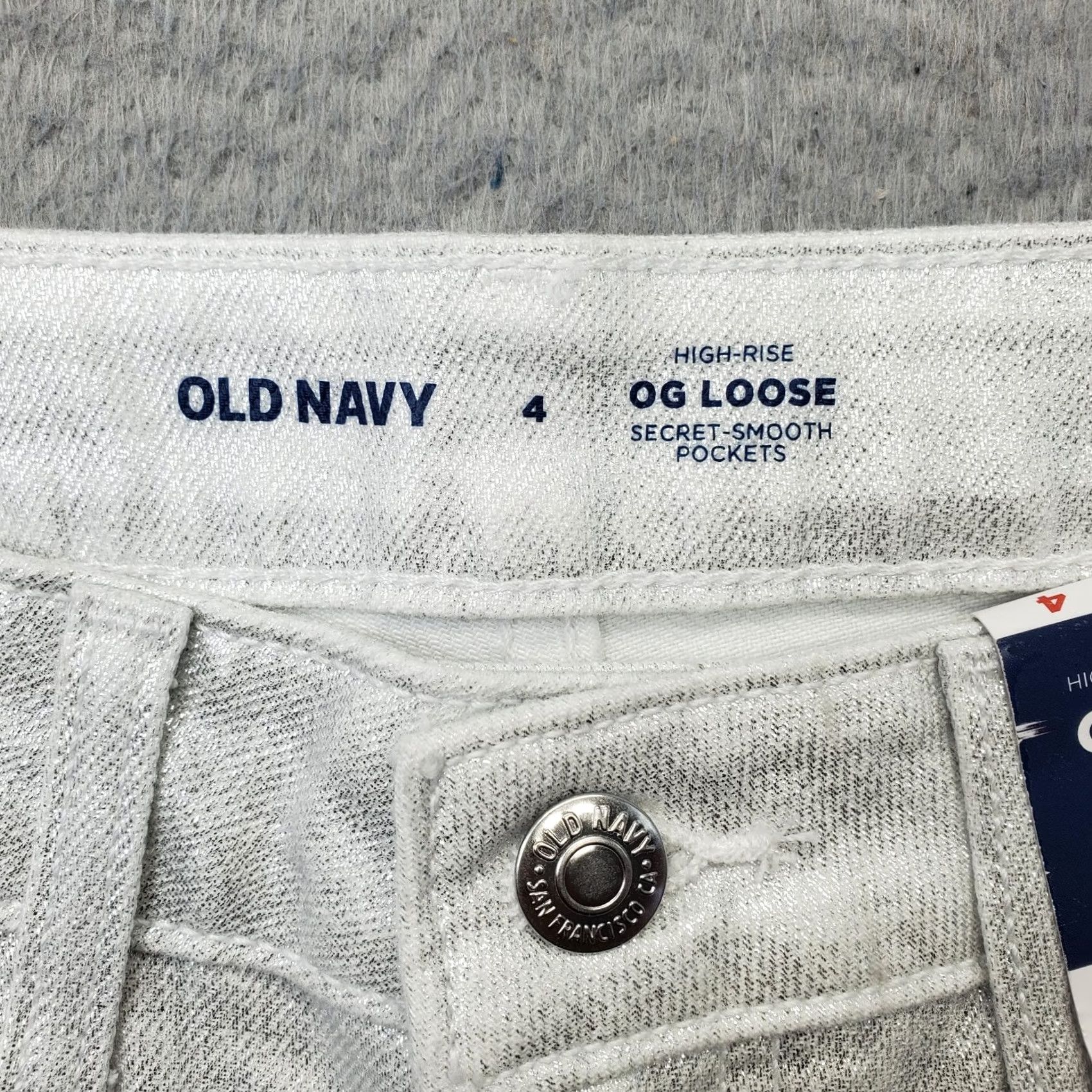 Old Navy Old Navy Pants Womens 4 Multicolor High Rise OG Loose Pockets Chino Casual 4 Womens Pants Size 27" / US 4 / IT 40 - 7 Thumbnail
