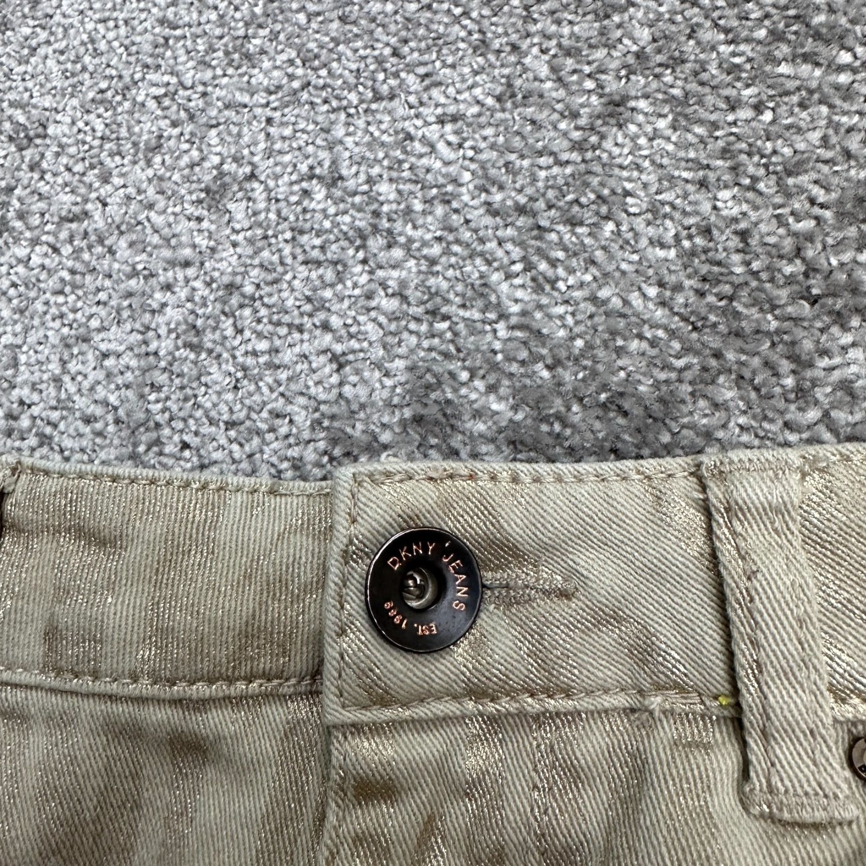 DKNY DKNY Jeans Women 30x28 Denim Straight 8 Brown Patterned Cotton Blend Size 8 Womens Classic 30x28 Brown 90s? (Oops) Size 30" / US 8 / IT 44 - 3 Thumbnail