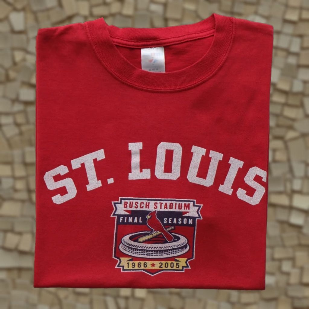 Jerzees VINTAGE ST LOUIS CARDINALS Y2K 90s JERZEES T-SHIRT XL RED MEN'S Shirt Size US XL / EU 56 / 4 - 1 Thumbnail