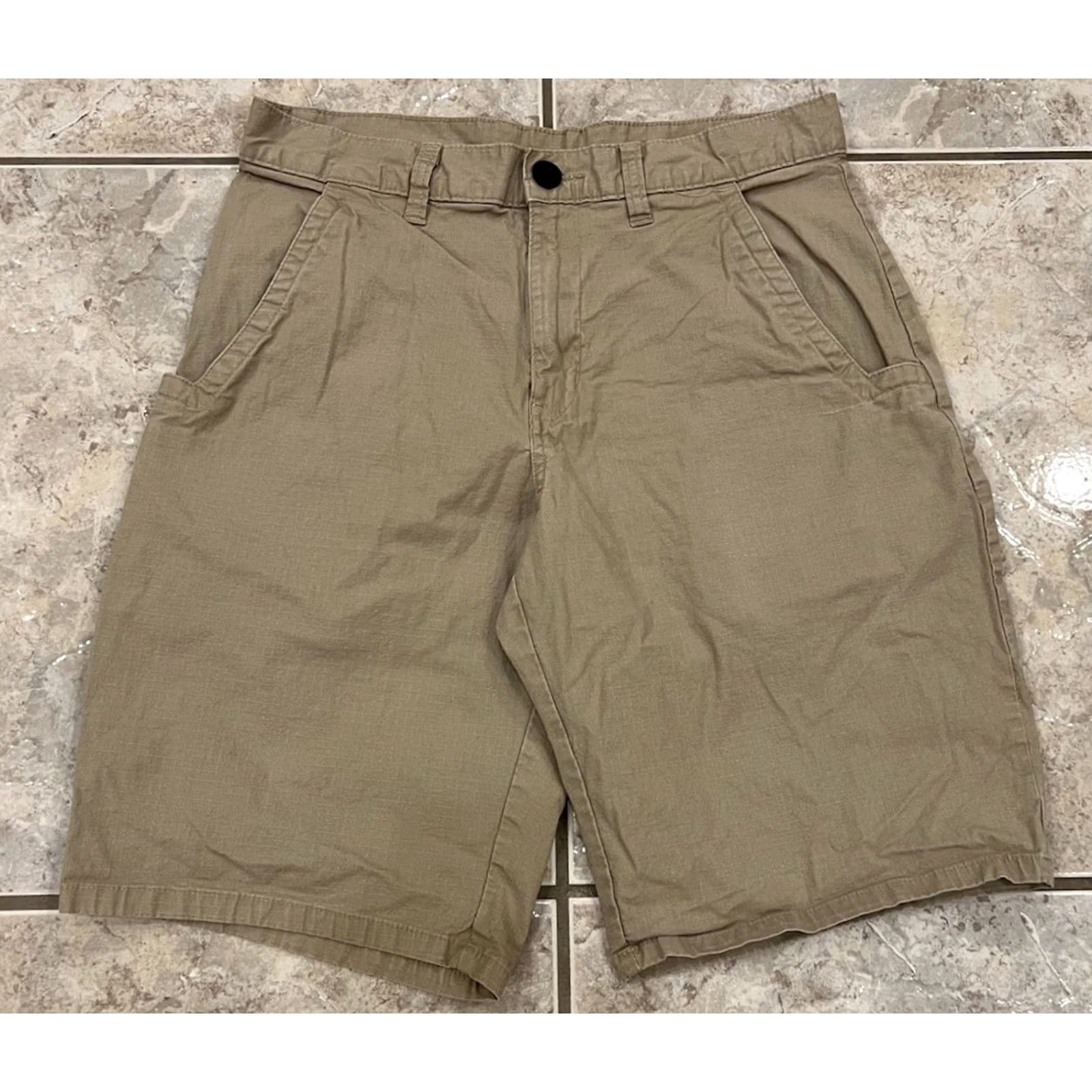 Dickies Dickies Work Shorts Mens Size 30 Regular Fit Beige Khaki Tan Ripstop Tech 11" Size US 30 / EU 46 - 5 Thumbnail