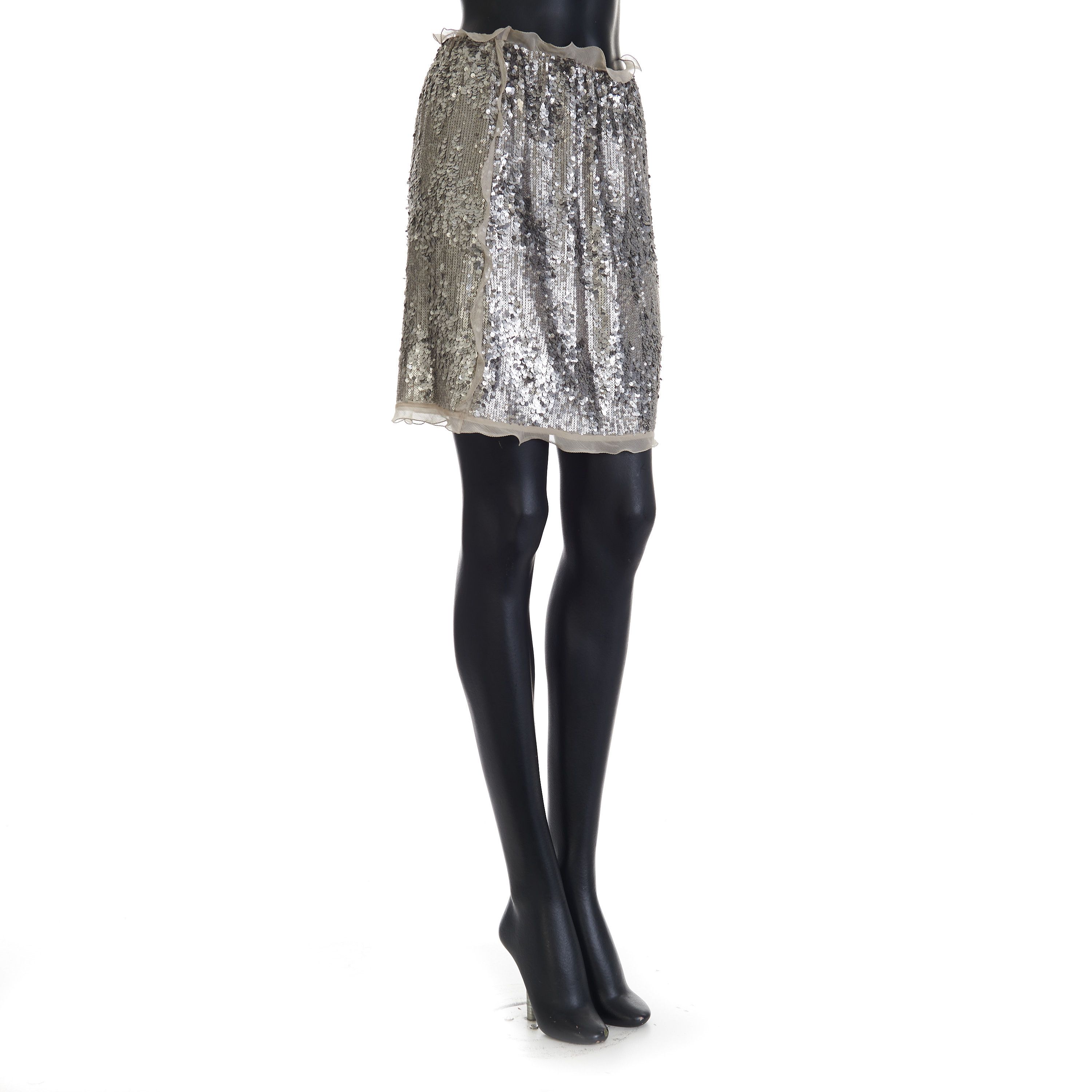 Fendi Miniskirt With Sequin Embroidery Size 27" / US 4 / IT 40 - 8 Thumbnail