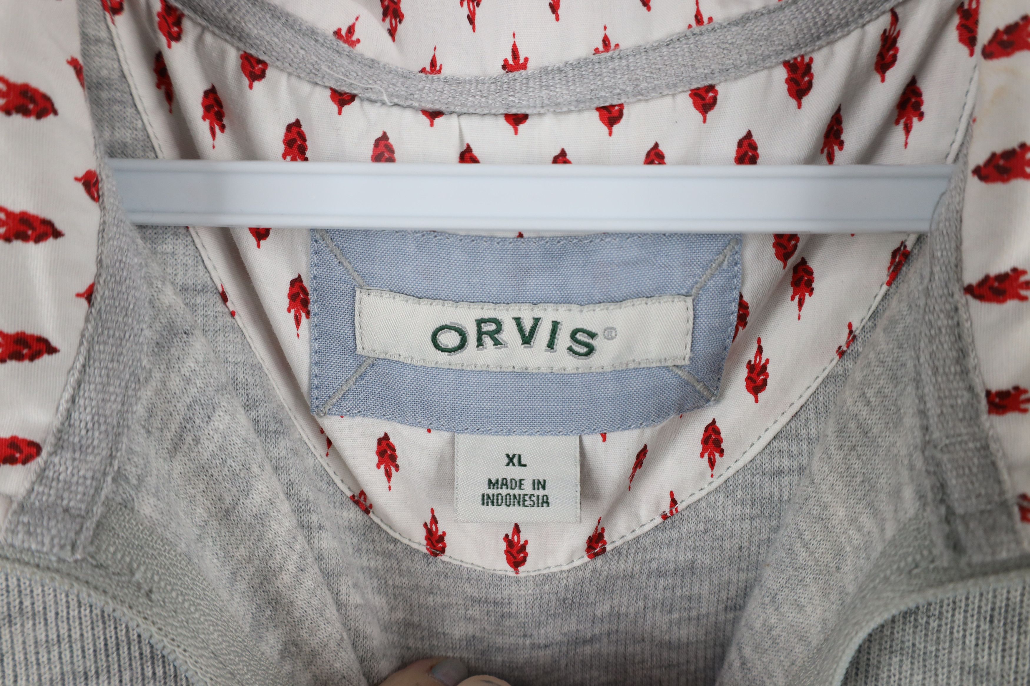 Orvis × Vintage Vintage Orvis Cuff Ribbed Knit Half Zip Pullover Sweater Size XL / US 12-14 / IT 48-50 - 7 Thumbnail